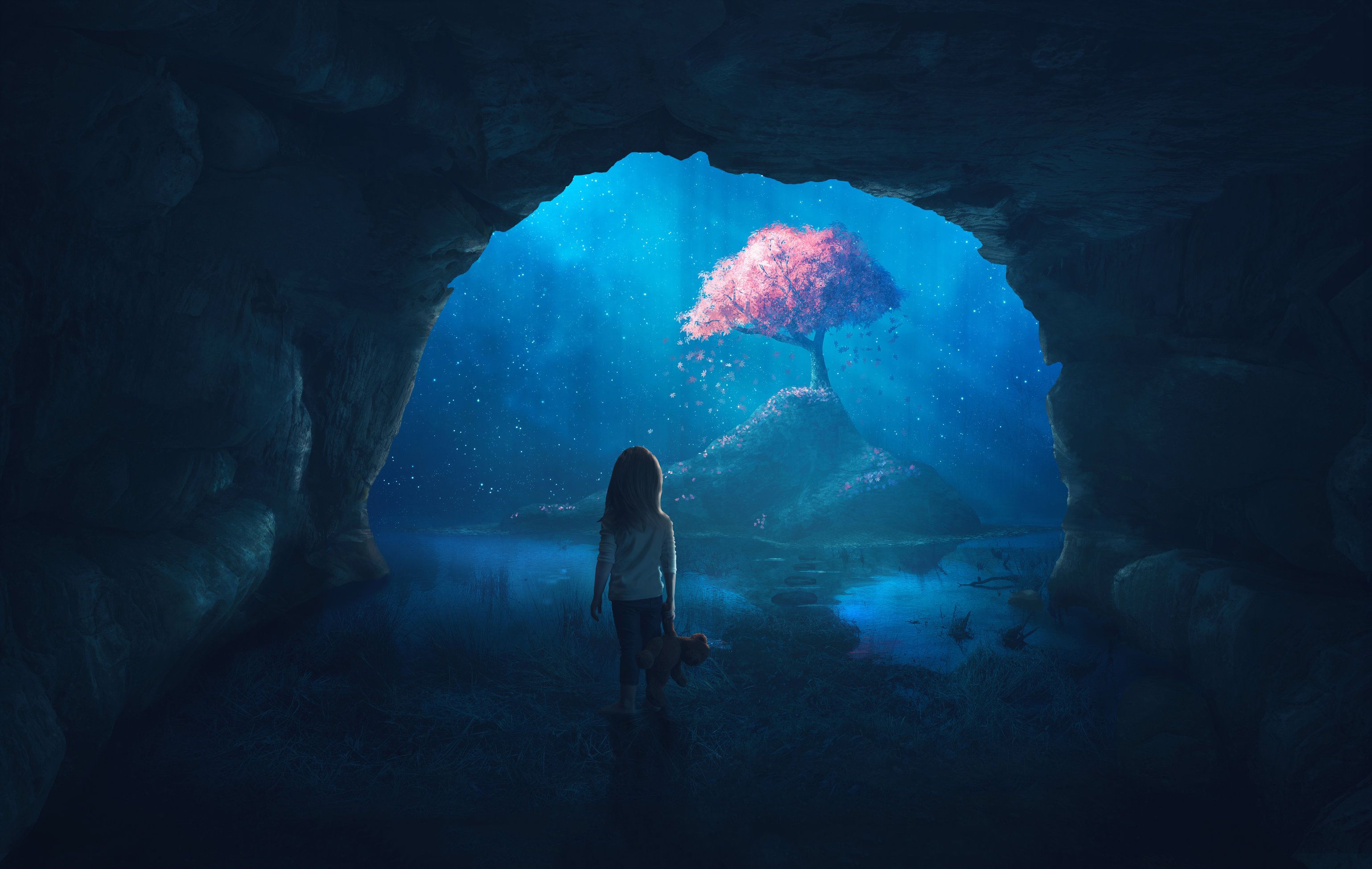 Midnight Exploring Discover Girl, HD Artist, 4k Wallpaper, Image, Background, Photo and Picture