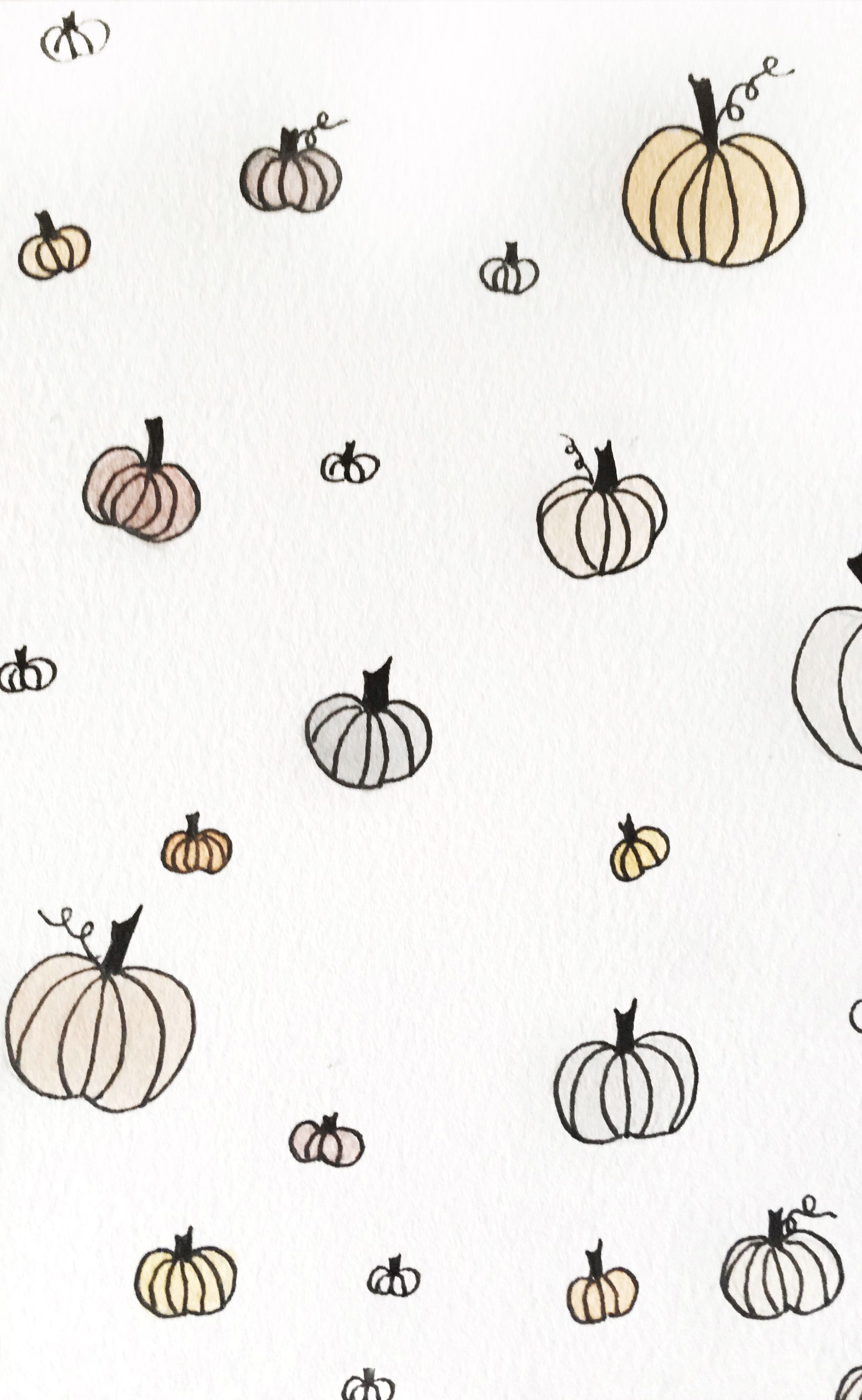 Pumpkin iPhone watercolor wallpaper. Halloween wallpaper iphone, Thanksgiving wallpaper, Watercolor wallpaper