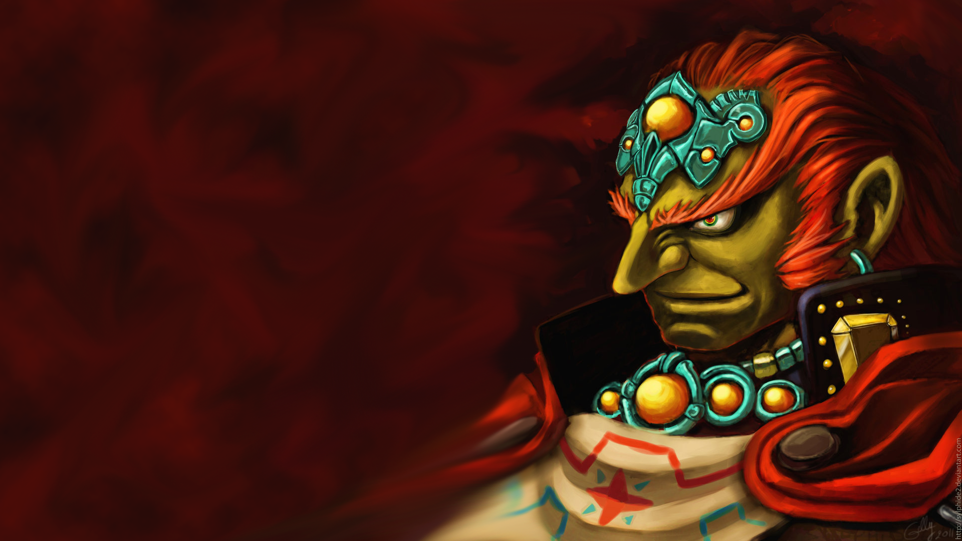Whipped up a quick Ganondorf wallpaper