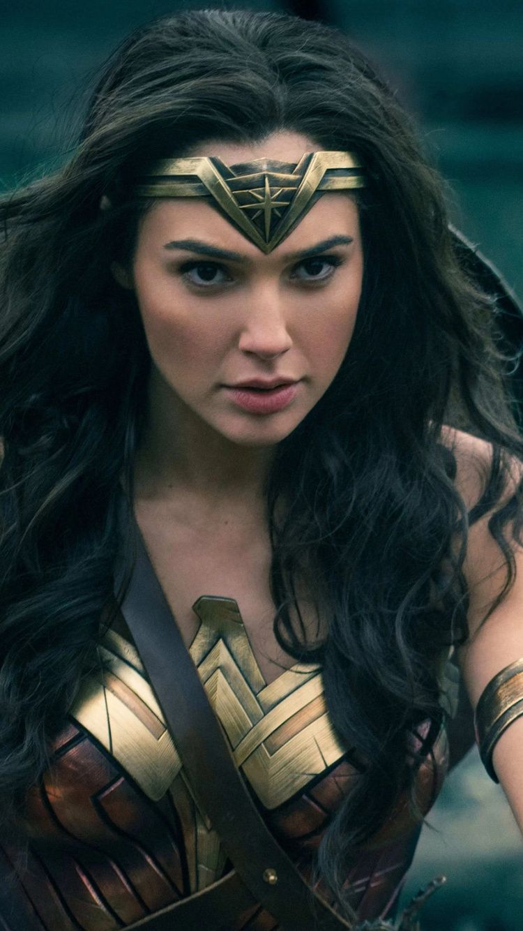 Download Wonder Woman, Gal Gadot, movie, actress wallpaper, 750x iphone iPhone 8