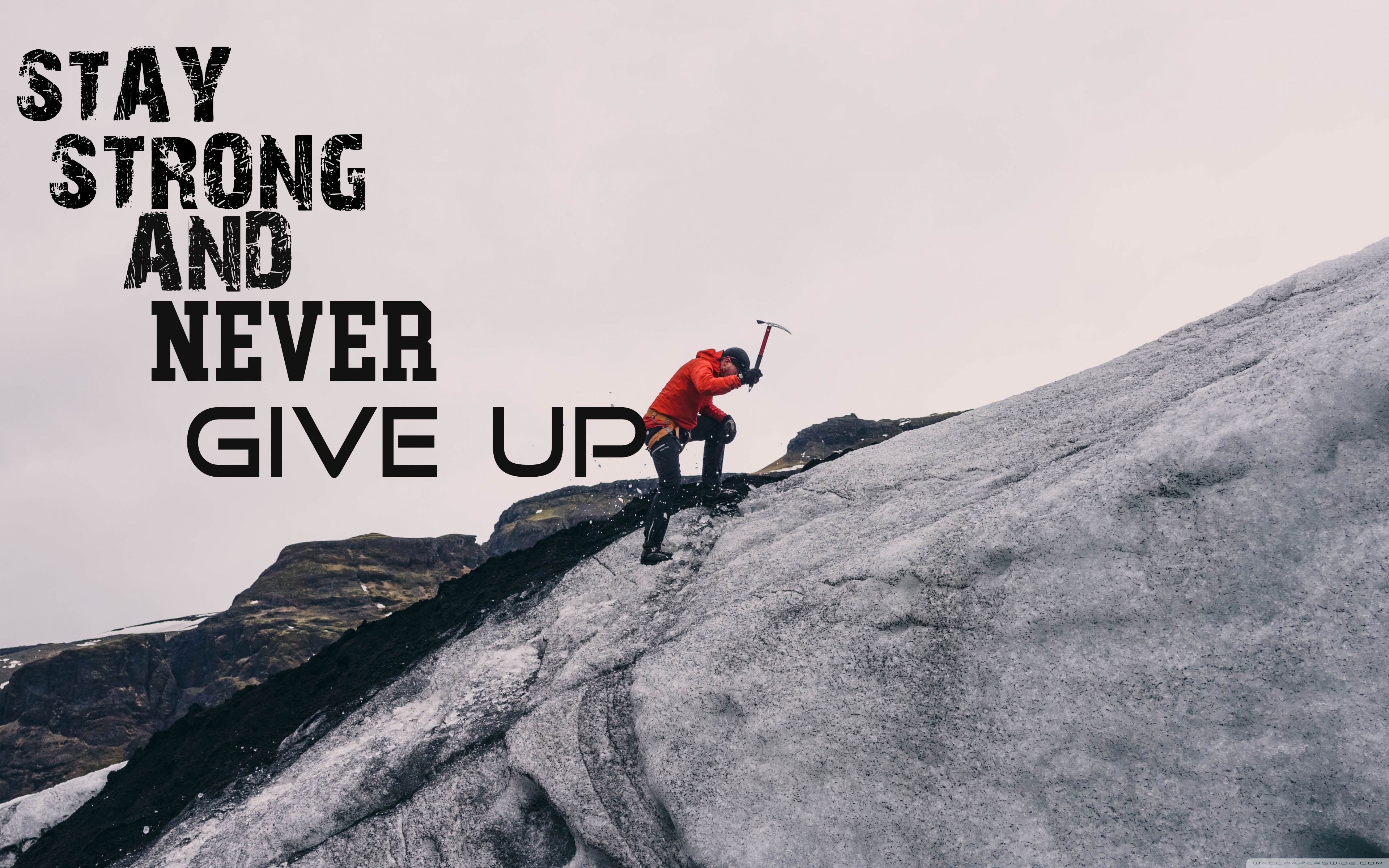 Never Give Up Ultra HD Desktop Background Wallpaper for 4K UHD TV, Multi Display, Dual & Triple Monitor, Tablet