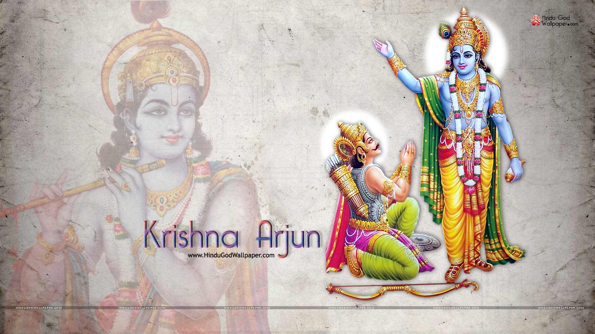 Lord Krishna And Arjuna HD Wallpaper