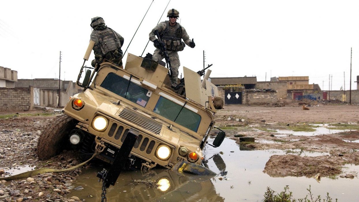 War fail Iraq US Army vehicles Hummer wallpaperx1080