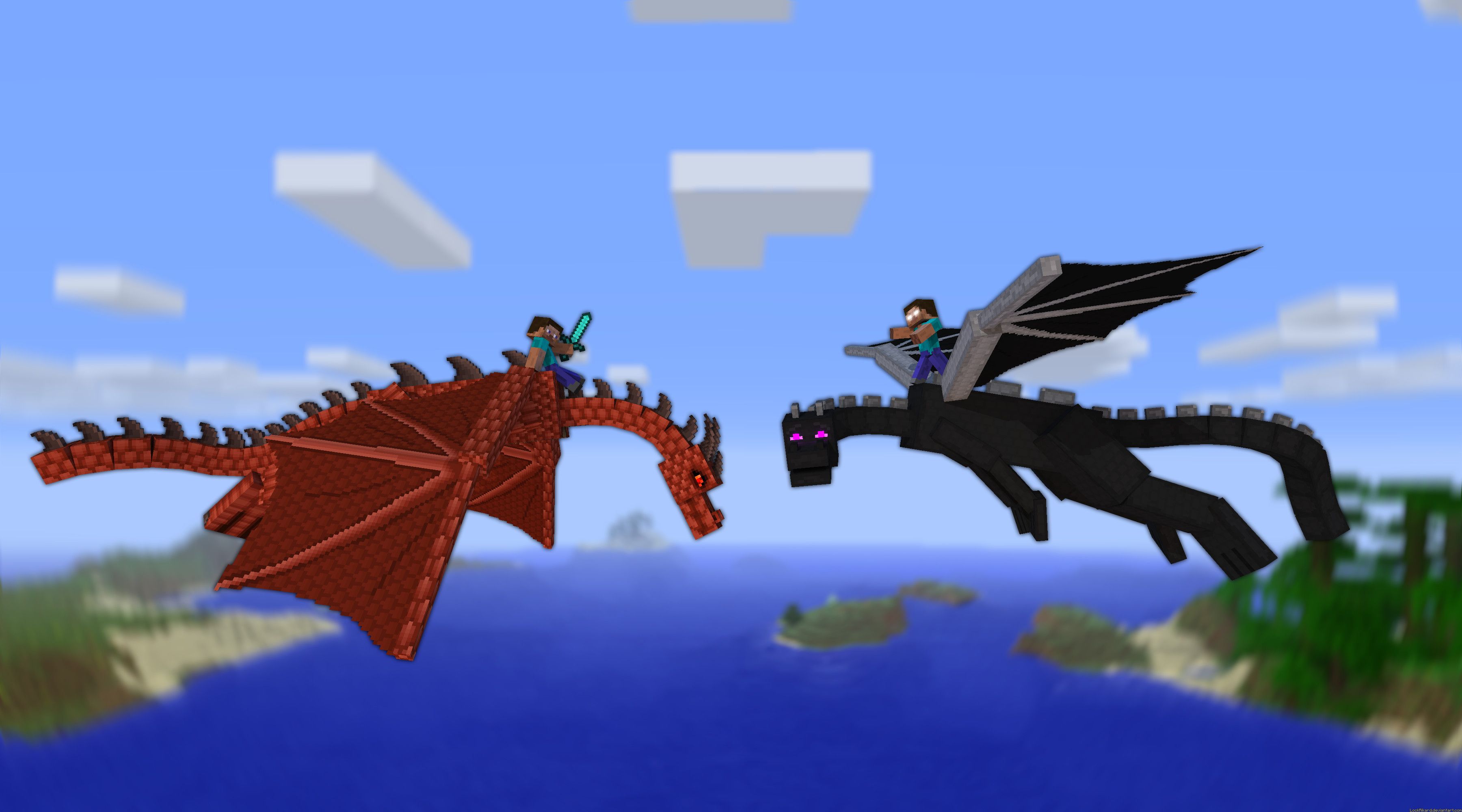 Minecraft Dragon Wallpapers Wallpaper Cave