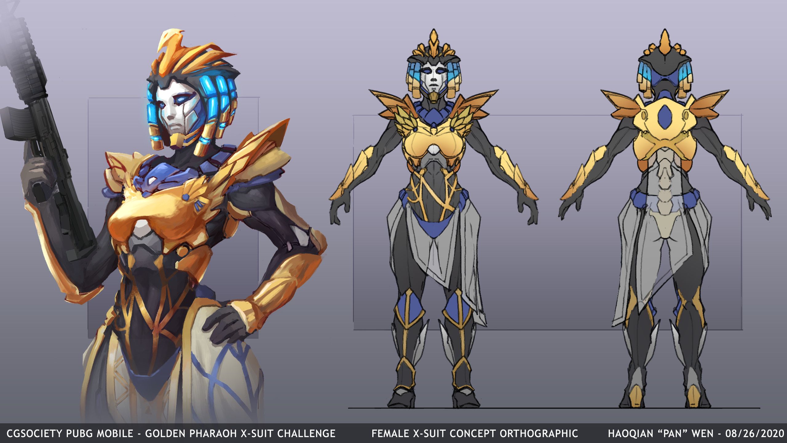 Haoqian Pan Wen Portfolio Mobile Golden Pharaoh X Suit Challenege