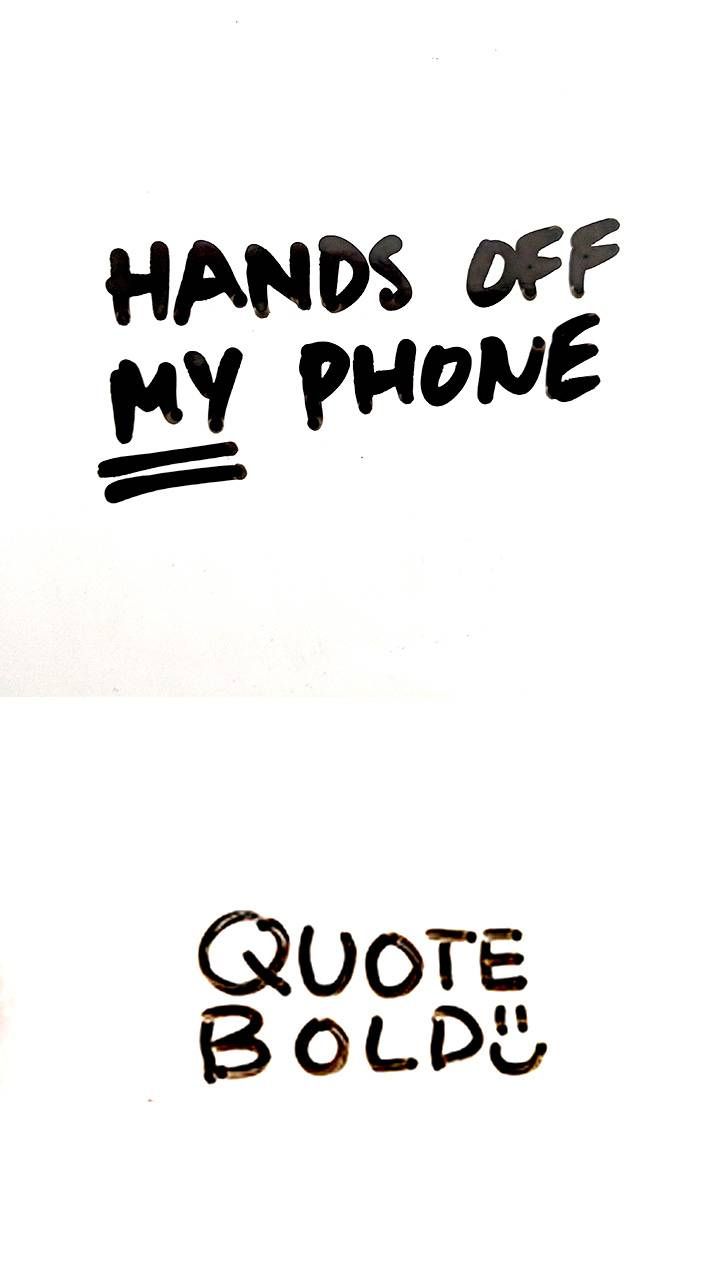 Hands Off Phone wallpaper