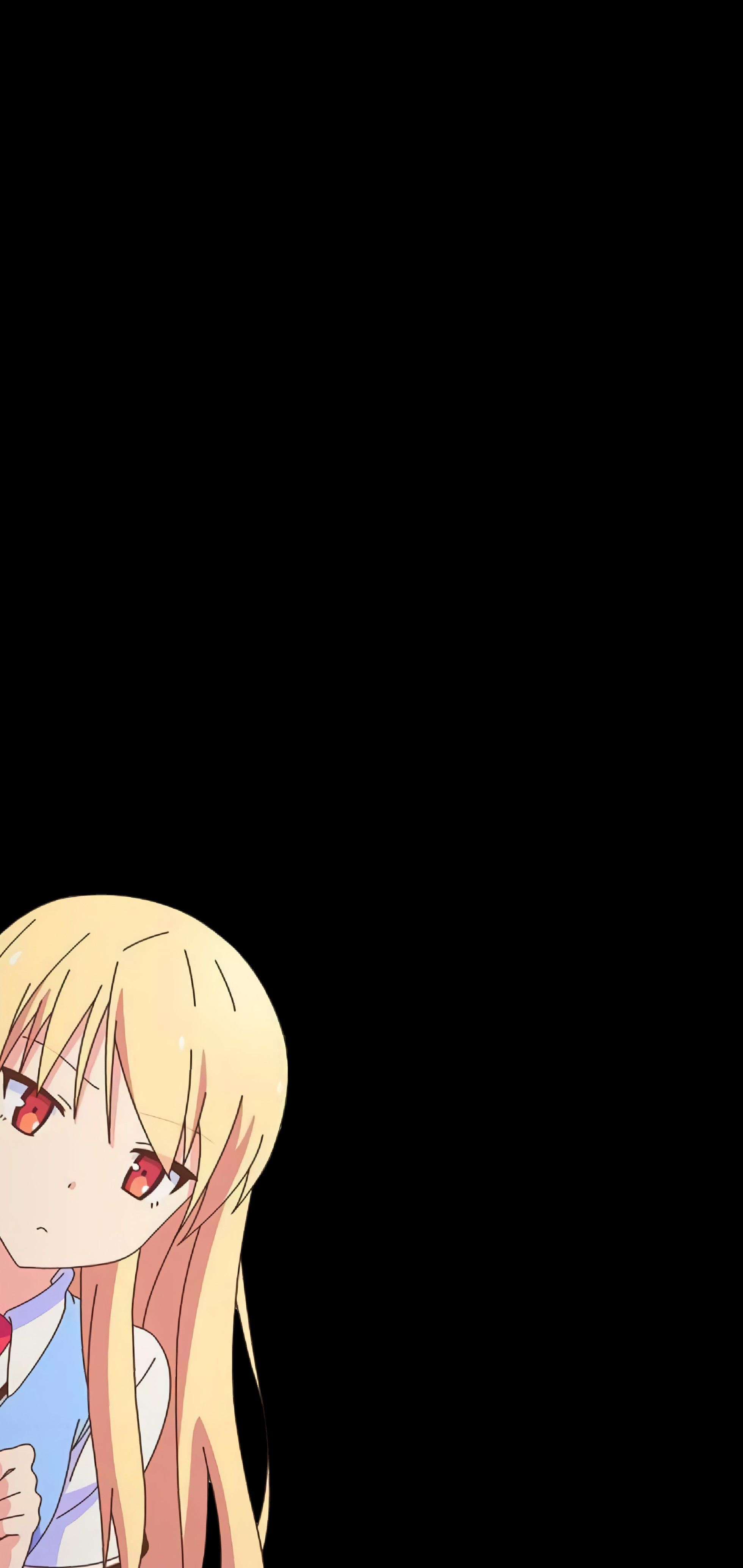 A wallpaper for Mashiro (credits to the owner, all I did was erase the background) (shout out to OLED users!)
