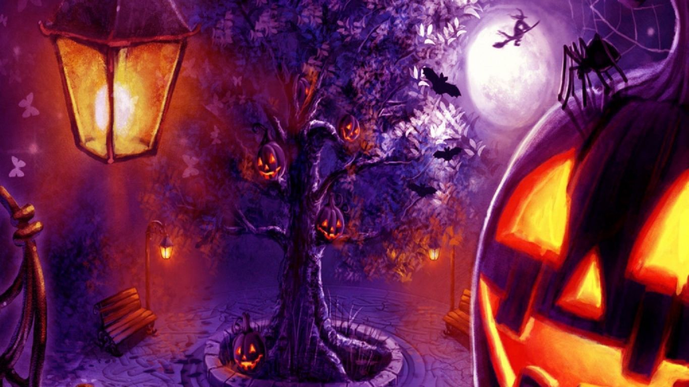 Halloween Purple Wallpapers - Wallpaper Cave