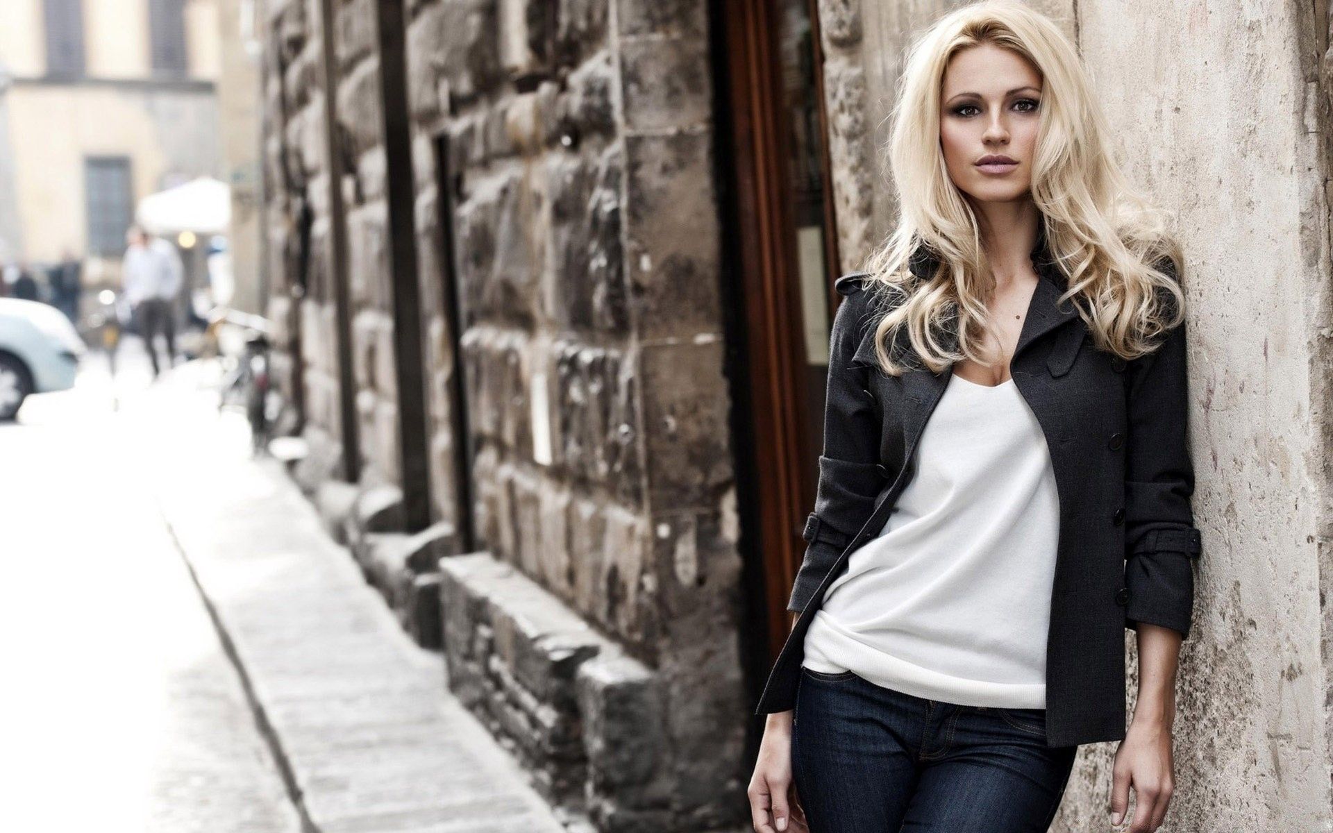 Blonde Woman, City Street Photography