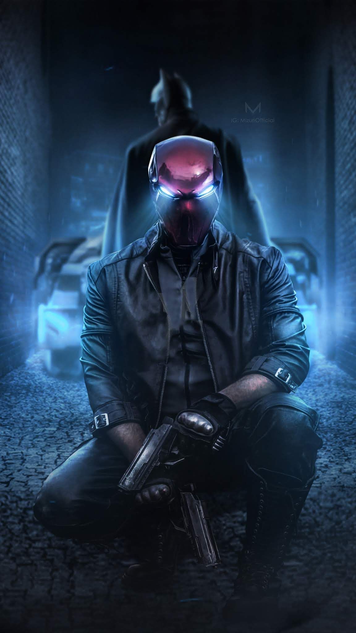 Red Hood And Batman 2019 [1440x2560] Mobile Wallpaper. Red hood, Red hood wallpaper, Batman arkham knight red hood