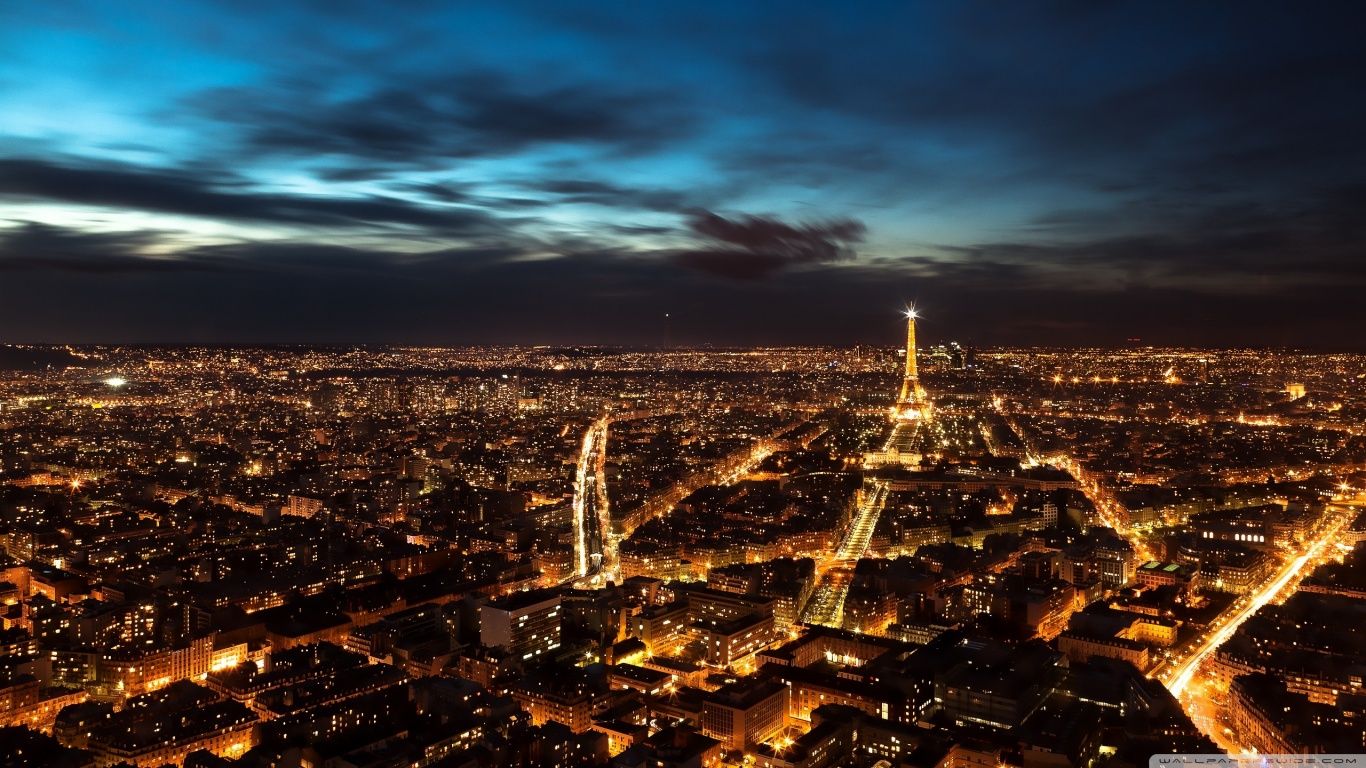 Paris City Lights Ultra HD Desktop Background Wallpaper for 4K UHD TV