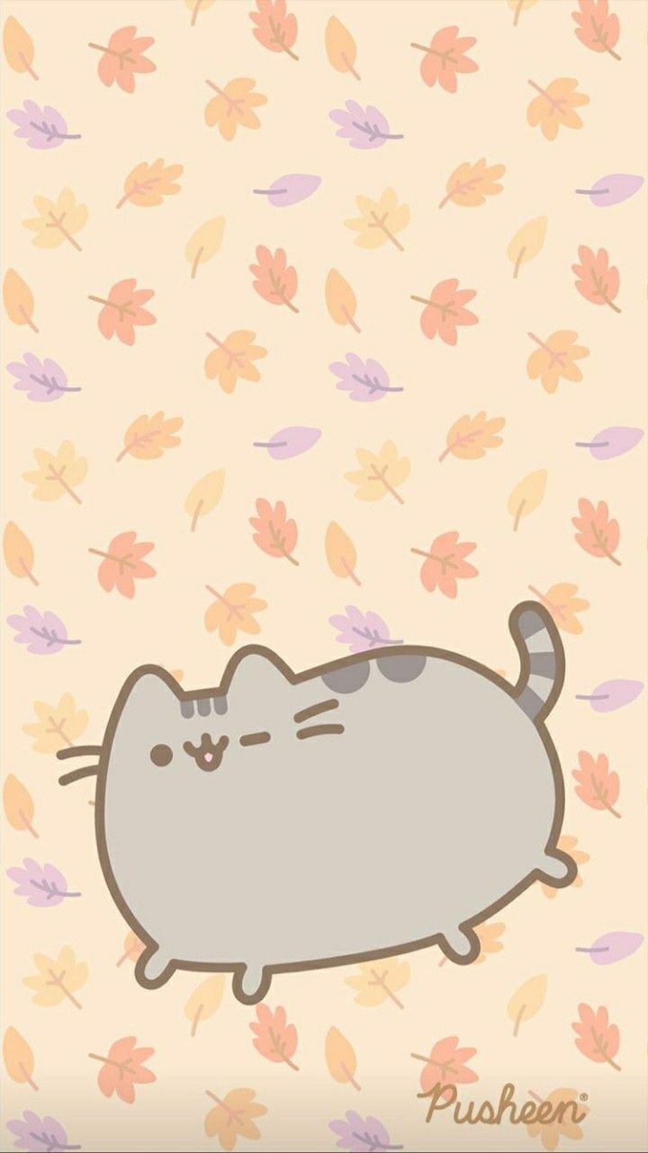 Fall Pusheen. Pusheen cat, Pusheen, Kawaii wallpaper