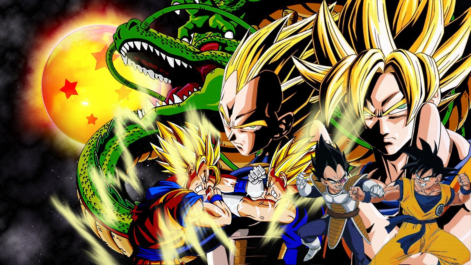 Goku vs Vegeta Wallpaper