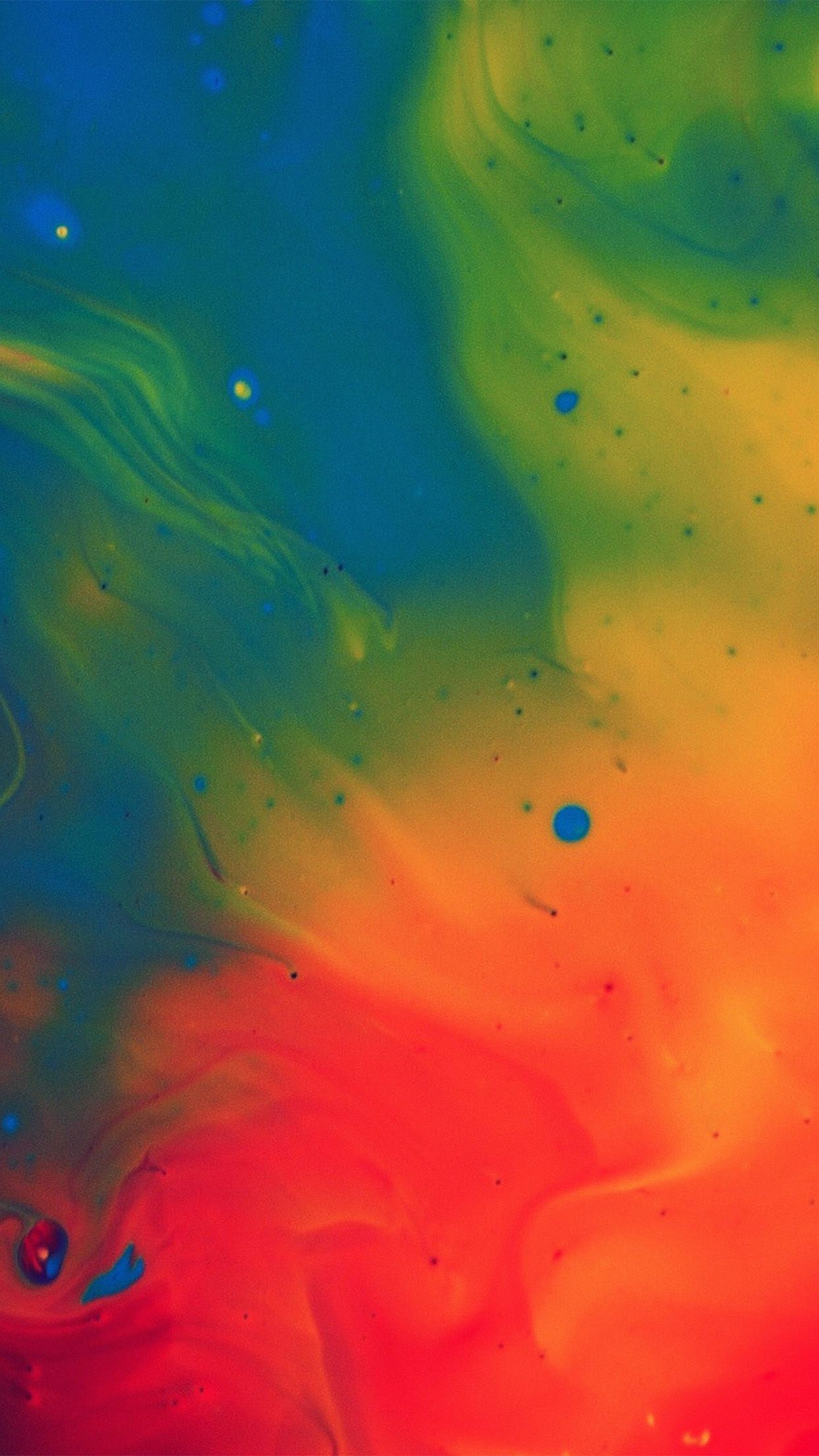 iPhone X wallpaper. blend color rainbow paint ink pattern