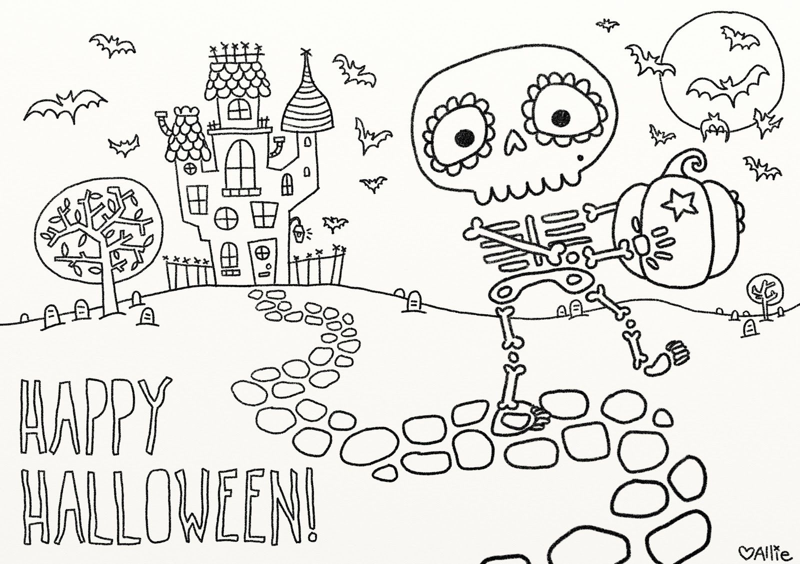 fun free printable Halloween coloring pages