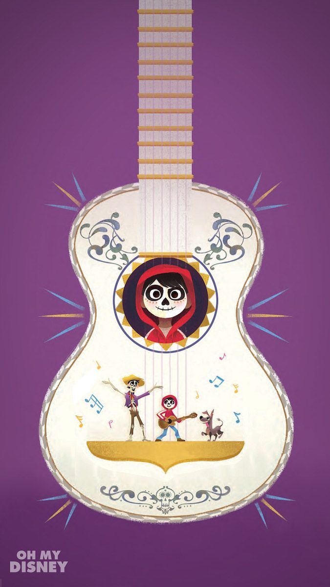 We're Giving Our Phones a Coco Makeover With These Fun Wallpaper. Disney pixar, Disney films, Disney animation