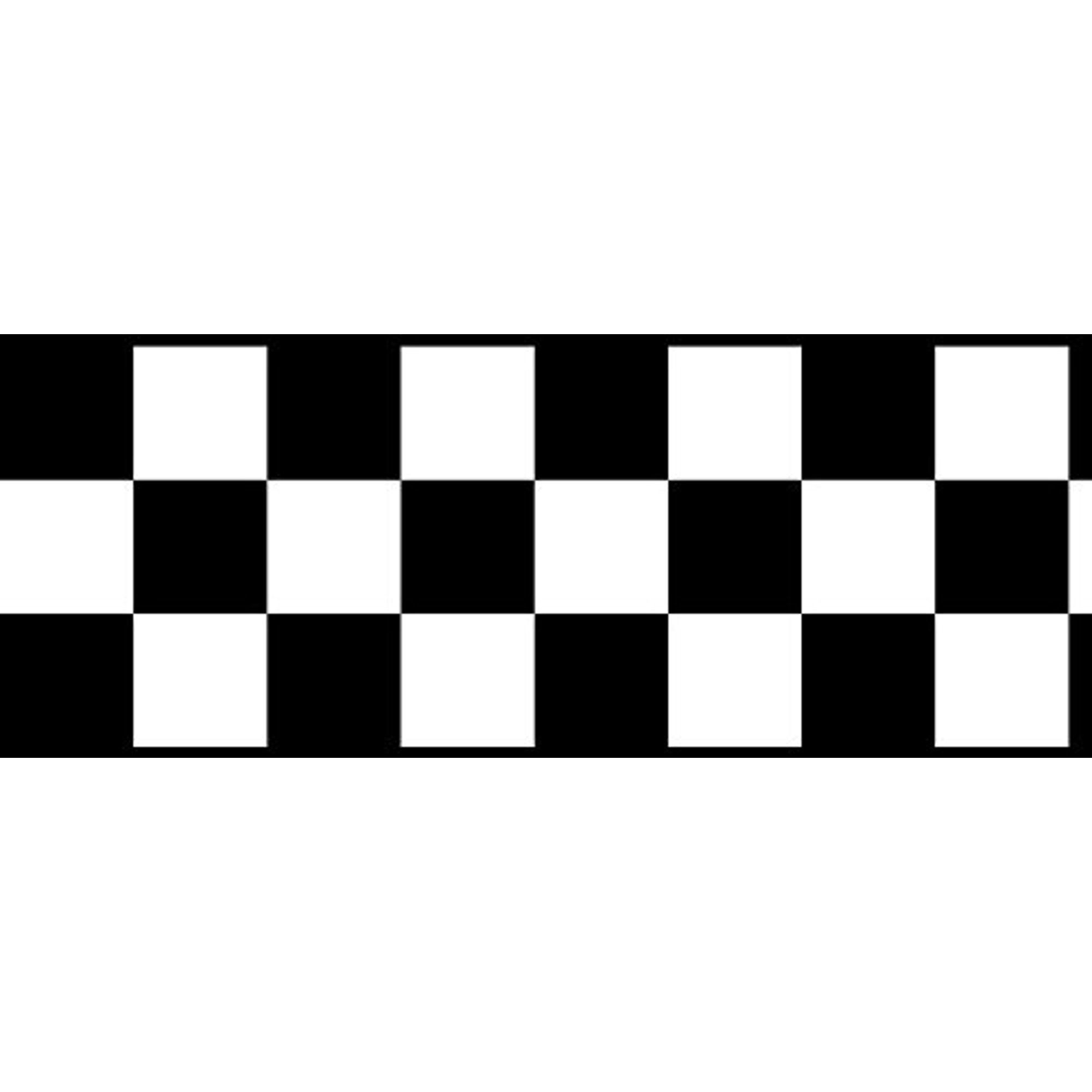 Checkered Flag Cars Nascar Wallpaper Border 4.5 Inch (Black Edge) By CheckeredWallpaperBorder.com
