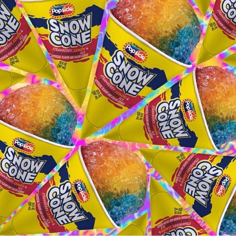 Snow Cones ♡. Snow cones, Pop art, Wallpaper