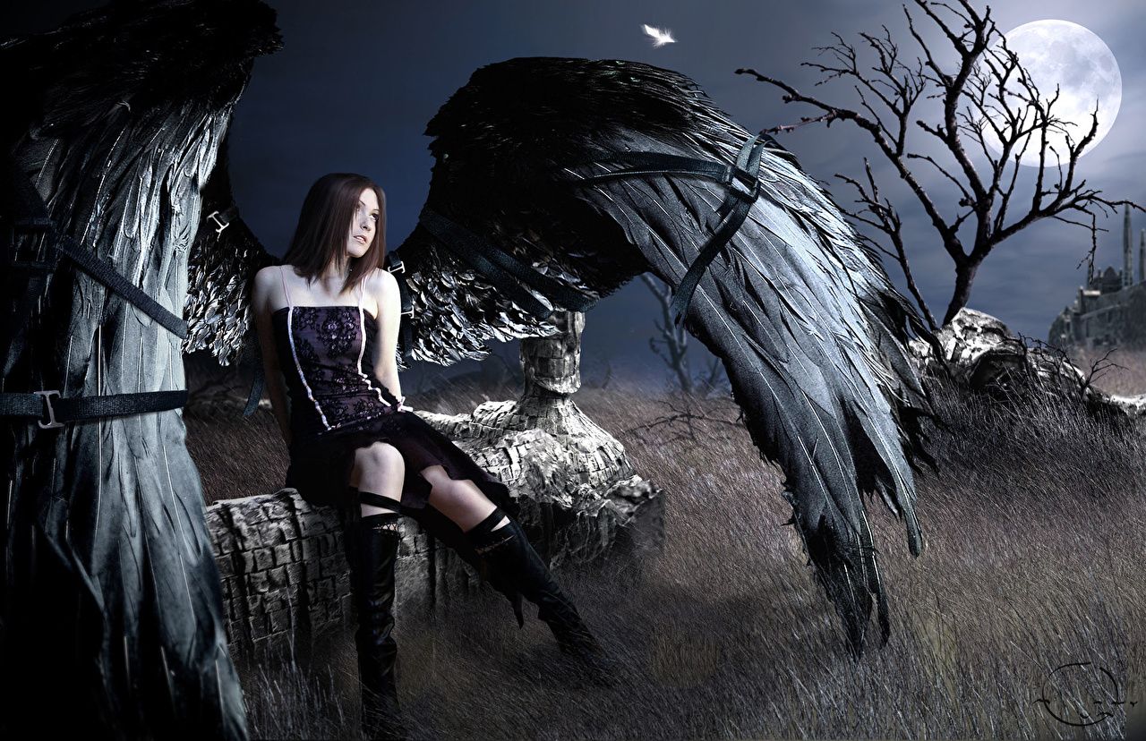 image Gothic Fantasy Fantasy young woman angel