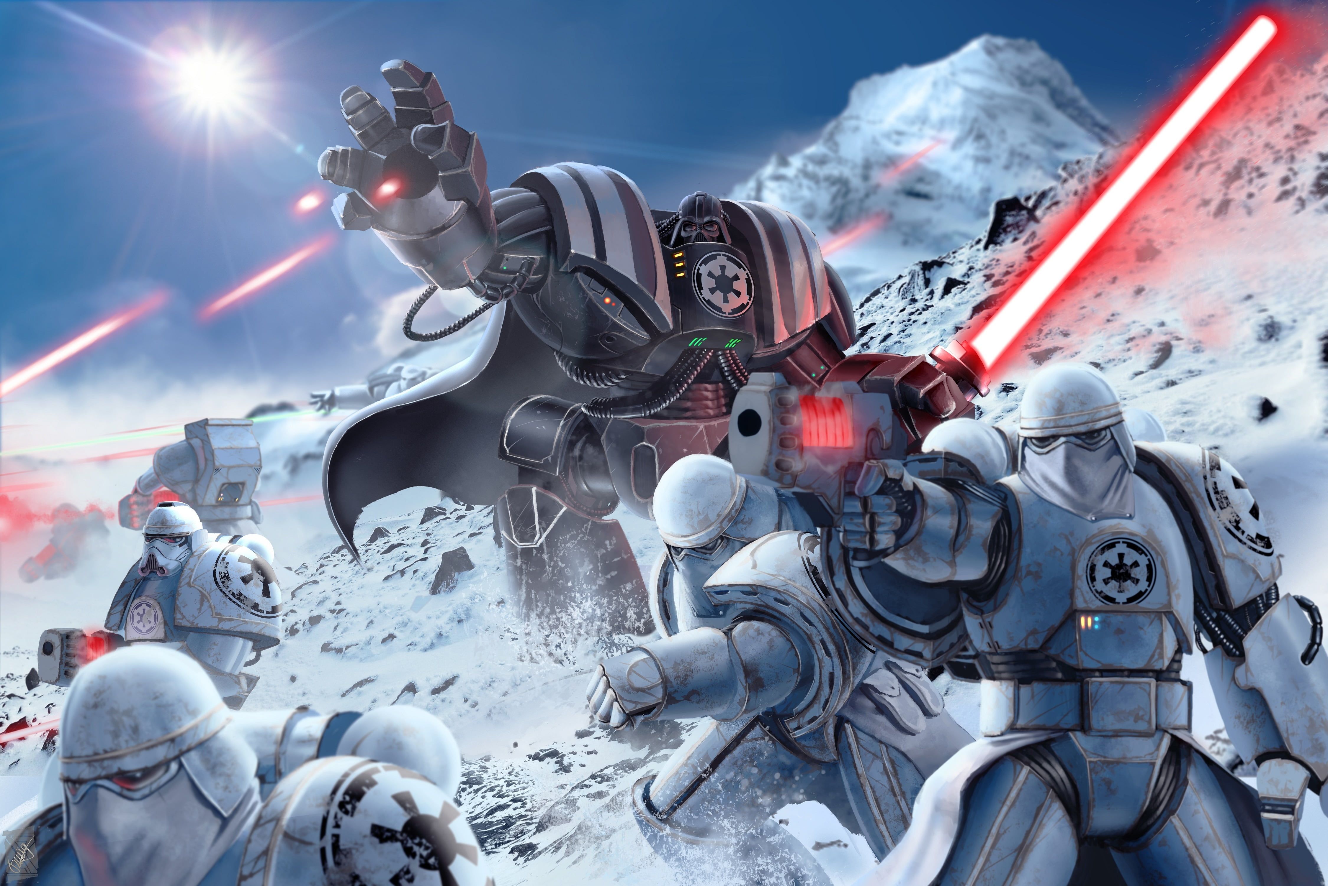 Star Wars Battle Wallpaper HD Wallpaper
