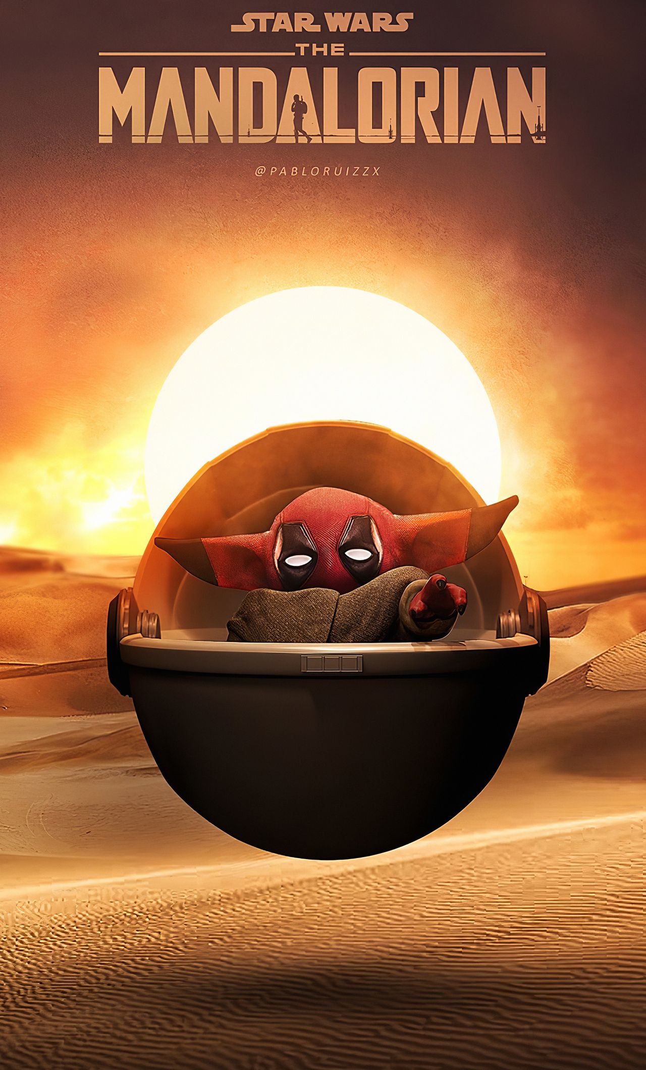Deadpool Baby Yoda iPhone HD 4k Wallpaper, Image, Background, Photo and Picture