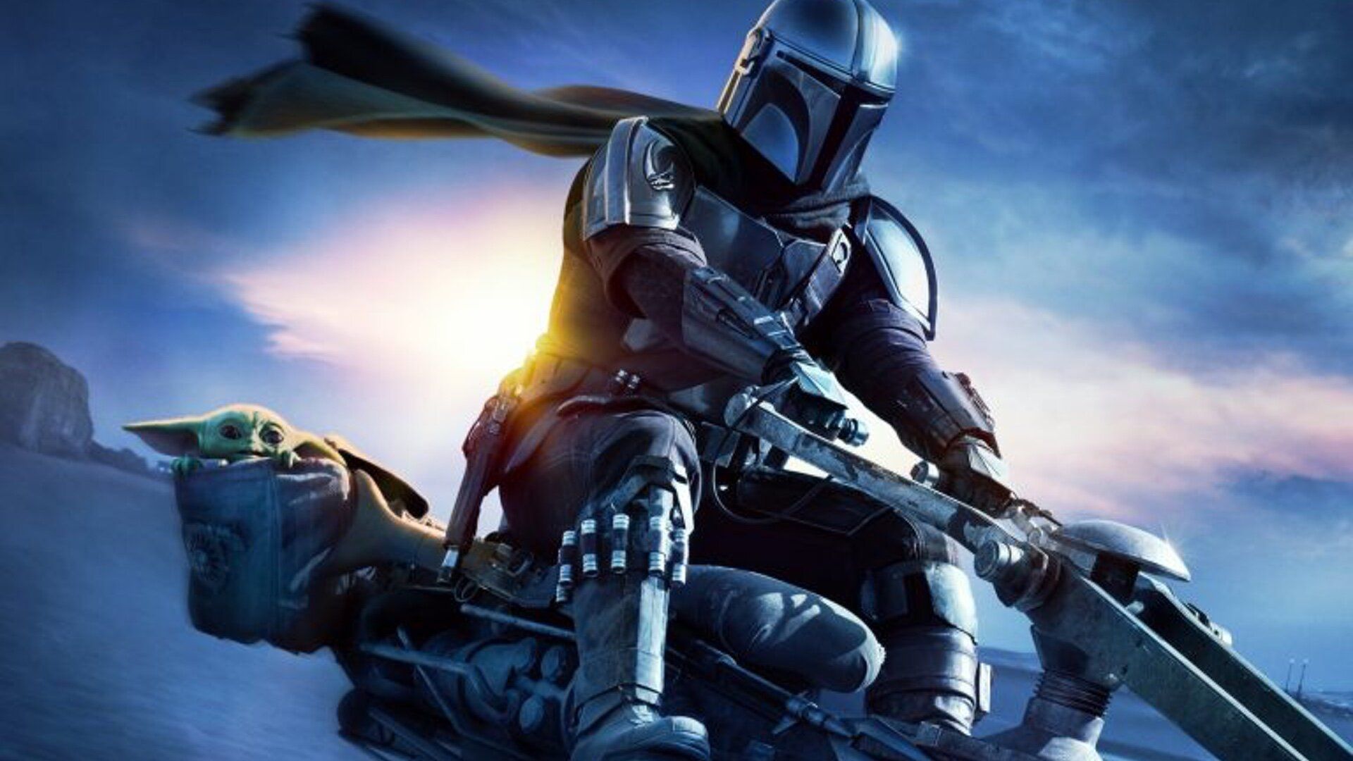Baby Yoda Takes a Ride on a Speeder Bike in New Poster for THE MANDALORIAN Season 2