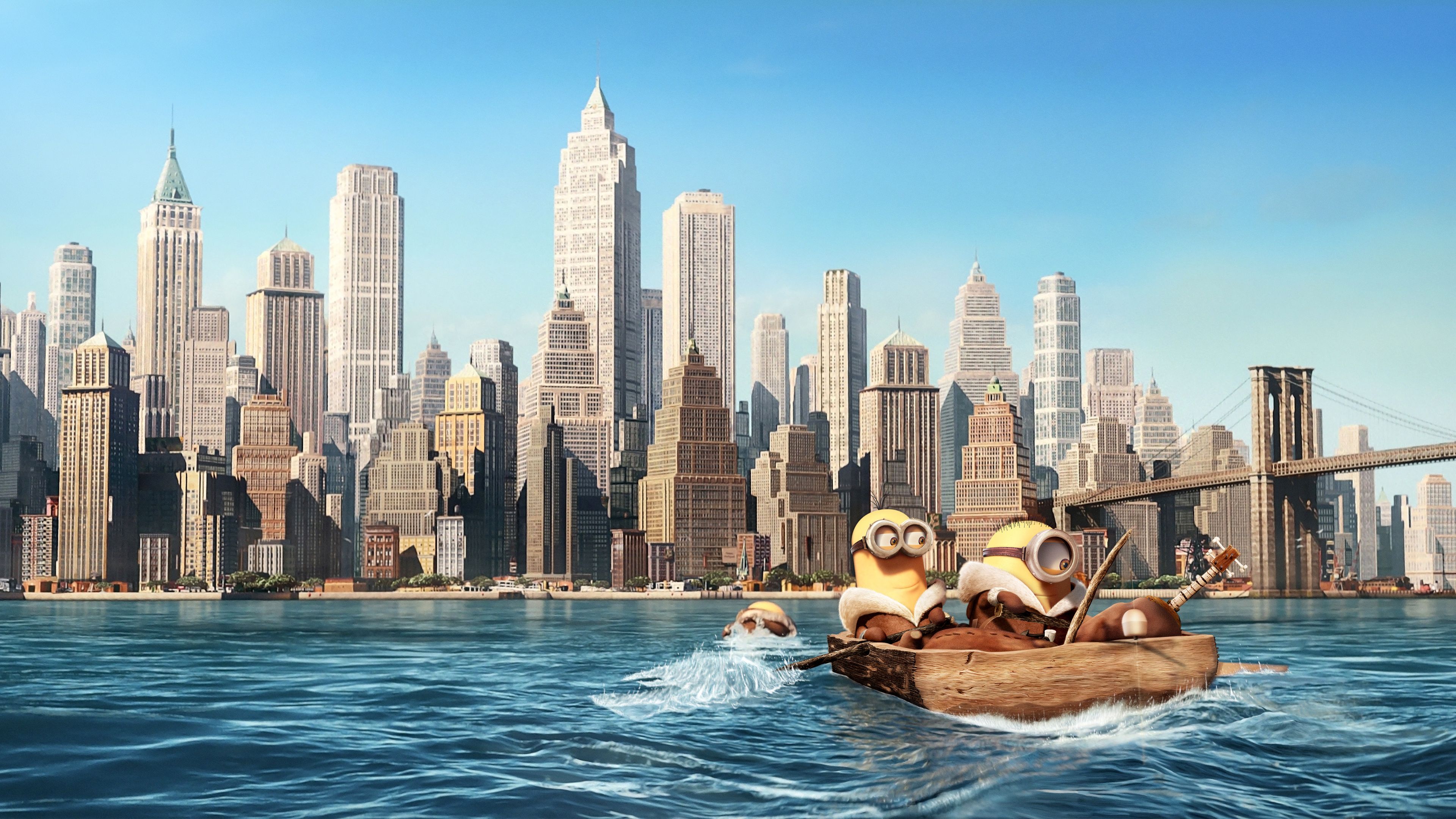 Minions in New York Ultra HD Wallpaper free desktop background and wallpaper