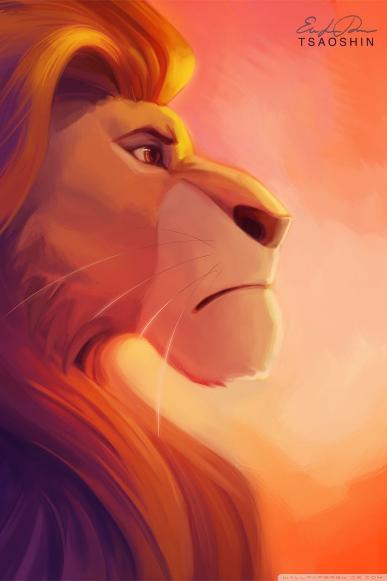 Lion King Painting Ultra HD Desktop Background Wallpaper for 4K UHD TV, Tablet