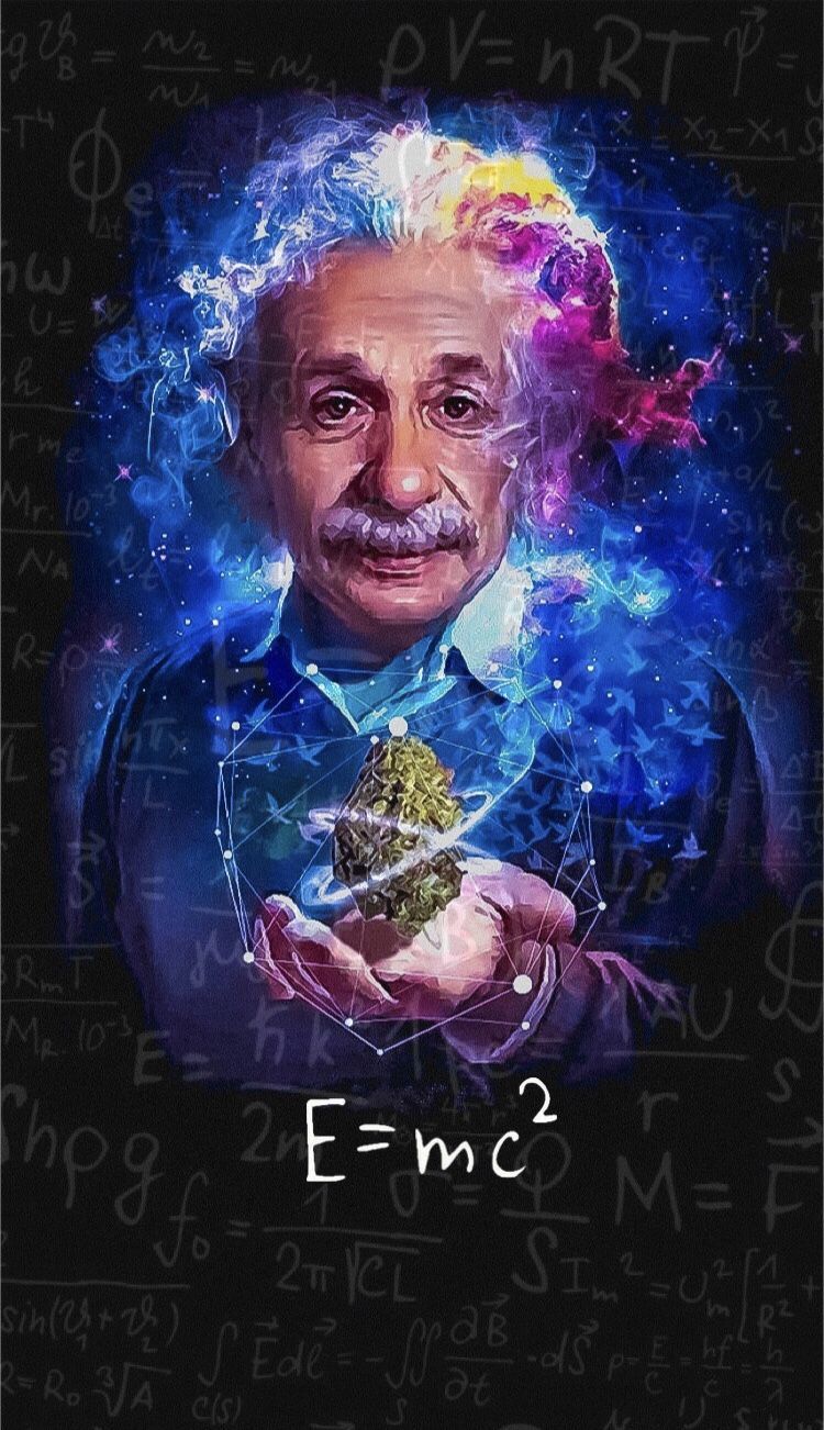 Einstein Art. Einstein. Mathematics art, Science artwork, Physics poster