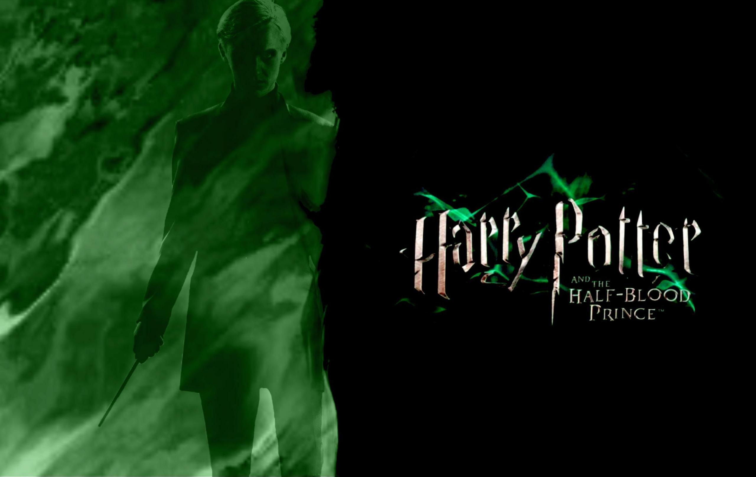 Harry Potter And The Half Blood Prince Wallpaper Featuring Draco Malfoy Potter Fan Art