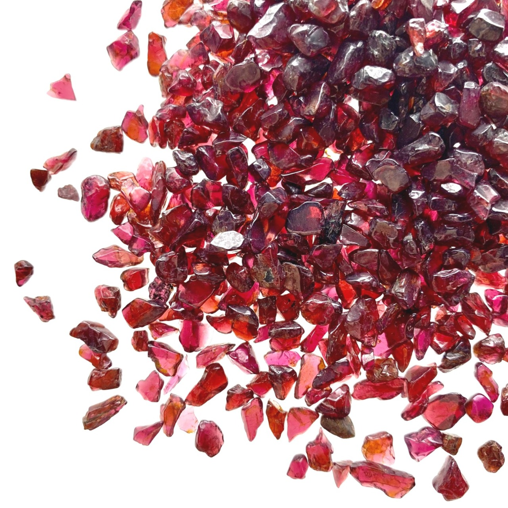 Garnet Mini Tumbled Stone Chips grams. Crystal candles, Stone chips