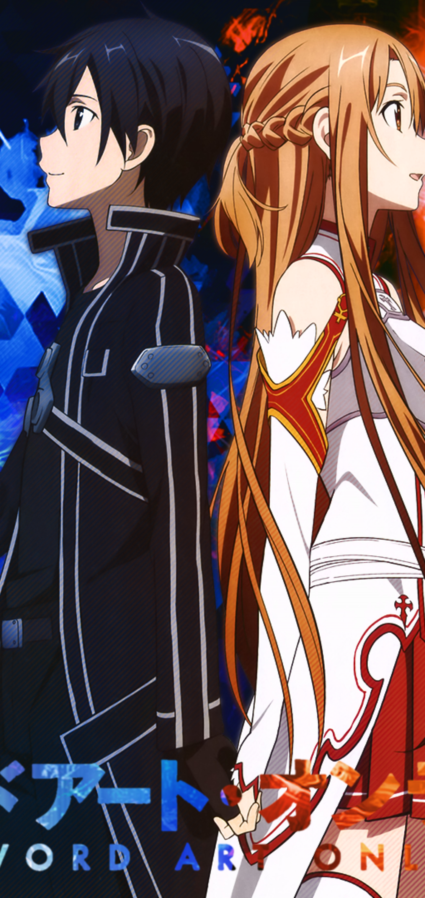 Download 1440x3040 Kirito X Asuna, Sword Art Online, Couple Wallpaper for Samsung Galaxy S10 Plus