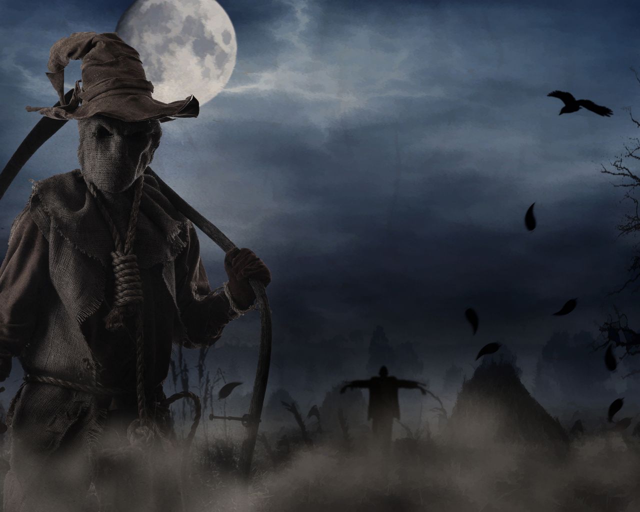 Scarecrow Wallpaper. Halloween Scarecrow Wallpaper, Evil Scarecrow Wallpaper and Creepy Scarecrow Wallpaper