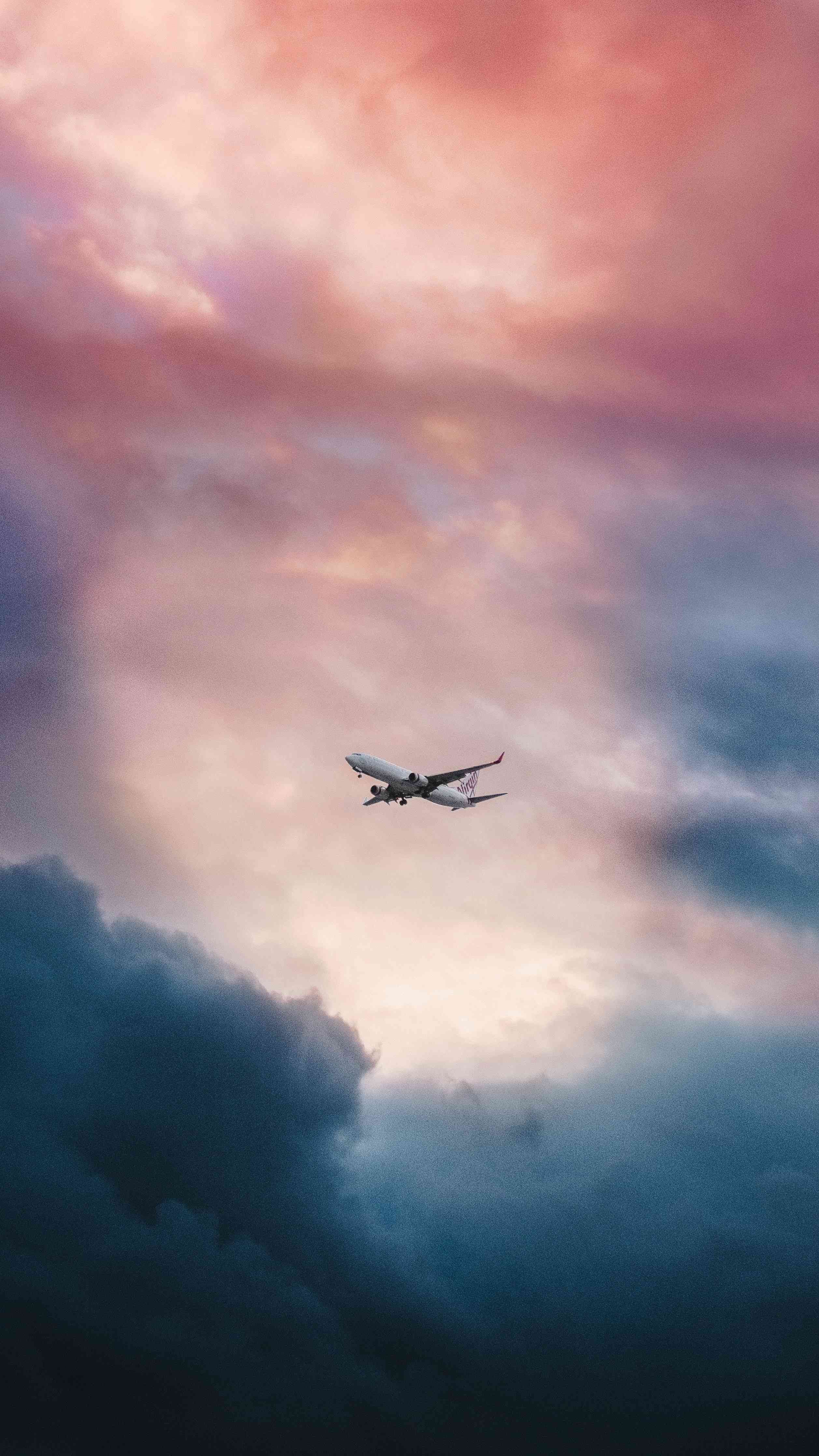 Plane in Sky HD iPhone Wallpaper. Travel picture, Best travel credit cards, Travel inspiration