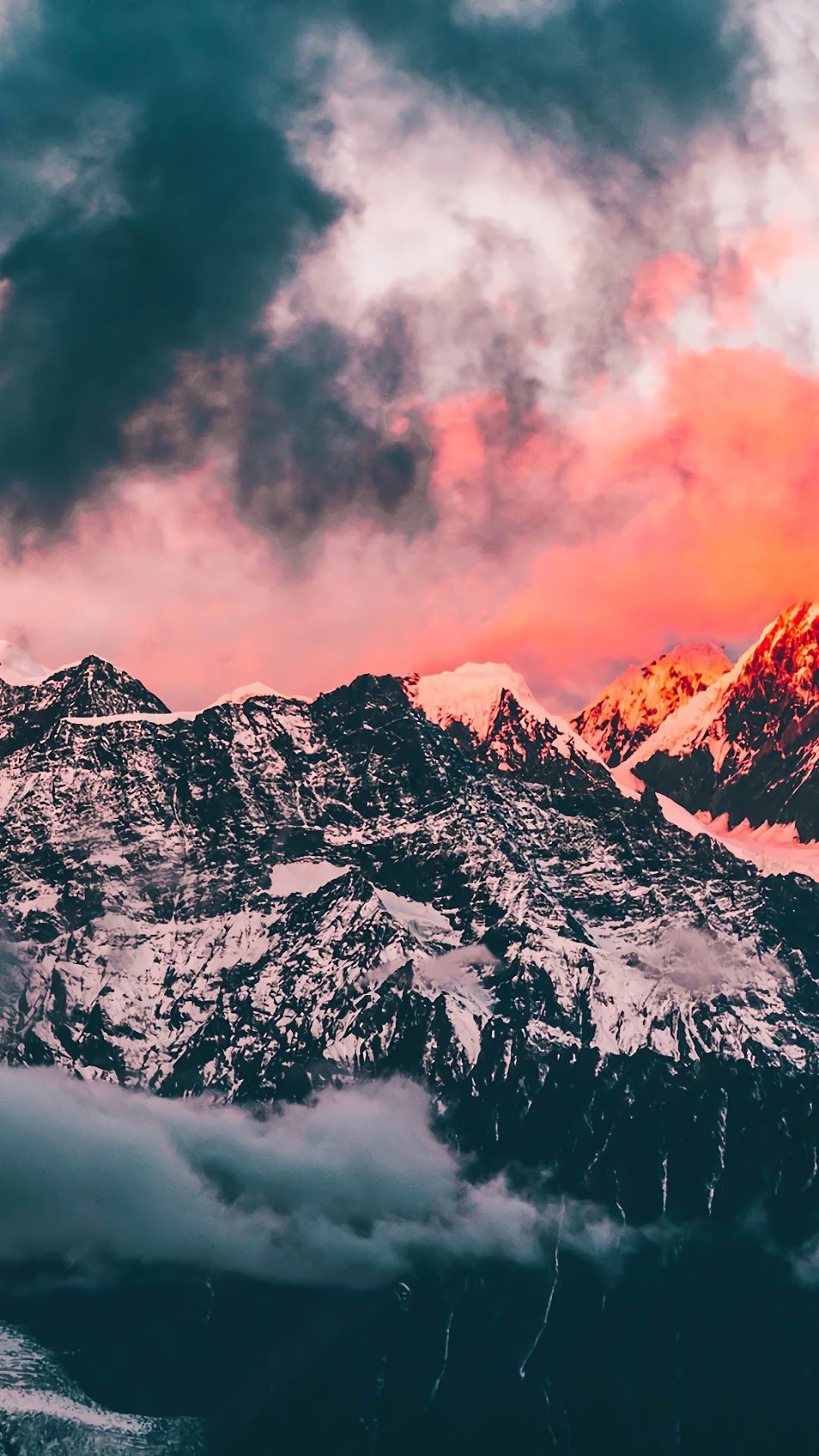 Mountain, Clouds, Landscape, Scenery phone HD Wallpaper, Image, Background, Photo and Picture. Mocah.org HD Wallpaper