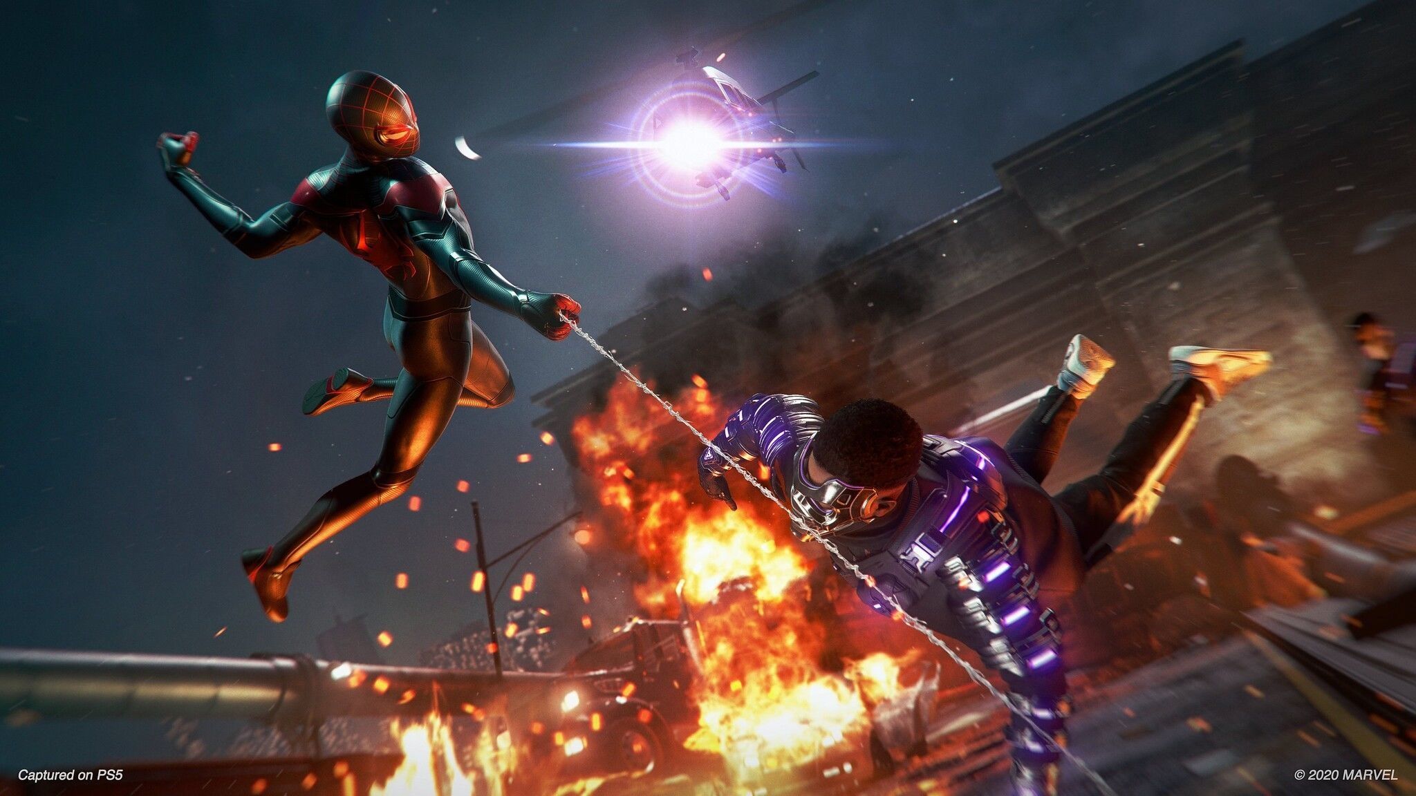 Sony shows off 'Miles Morales' mayhem, announces PS4 release