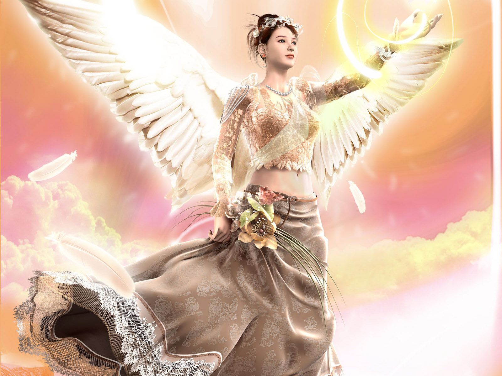 Beautiful Angels wallpaper. Fantasy girl, Angel wallpaper, Fantasy women