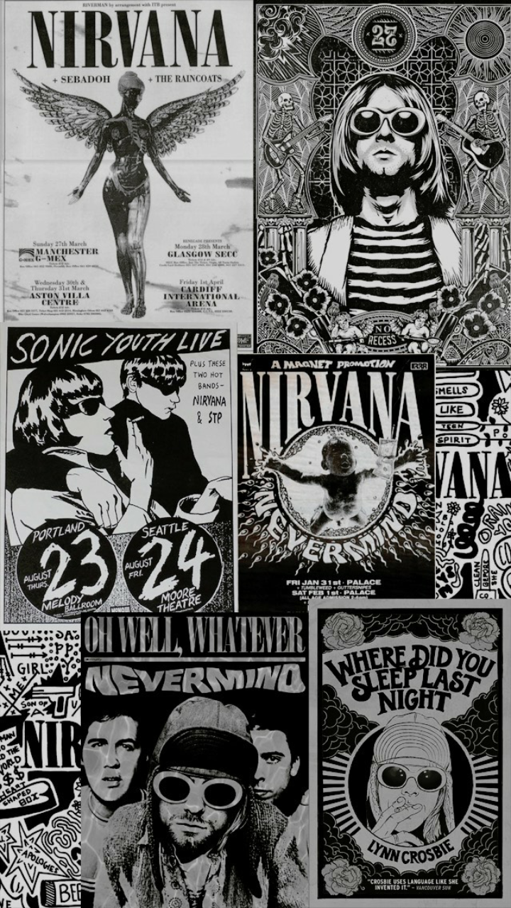 Pin By Brooke Pariseau On Emo Grunge Aesthetic. Beatles Wallpaper, Nirvana Wallpaper, Music Wallpaper