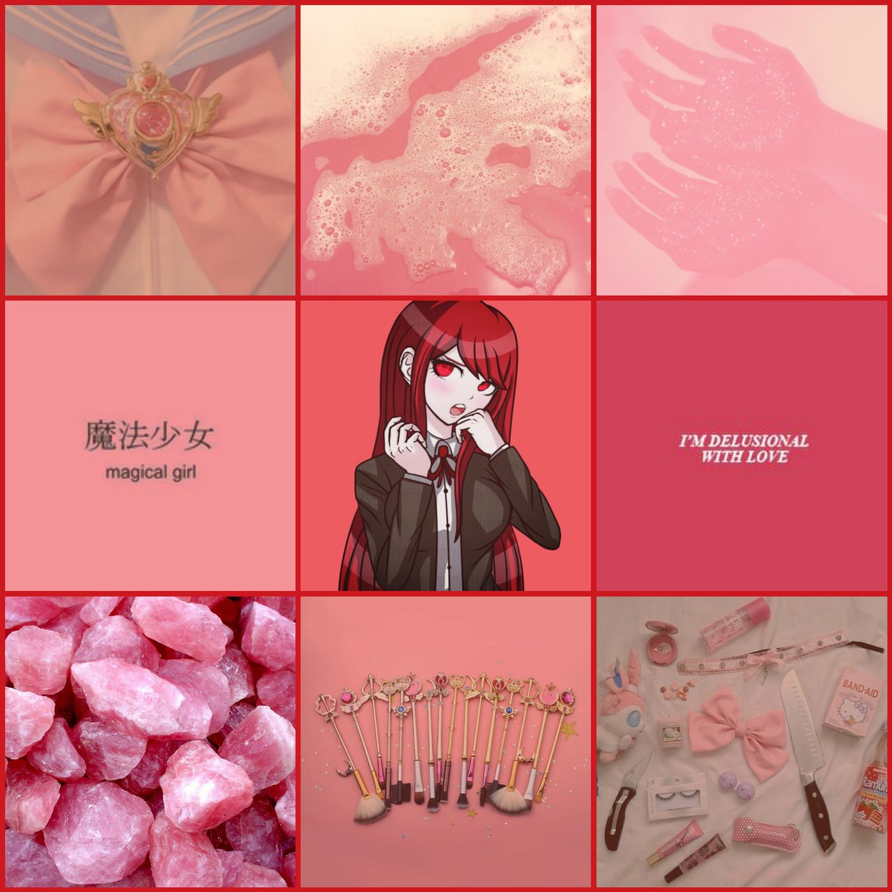 pastel red Tumblr posts