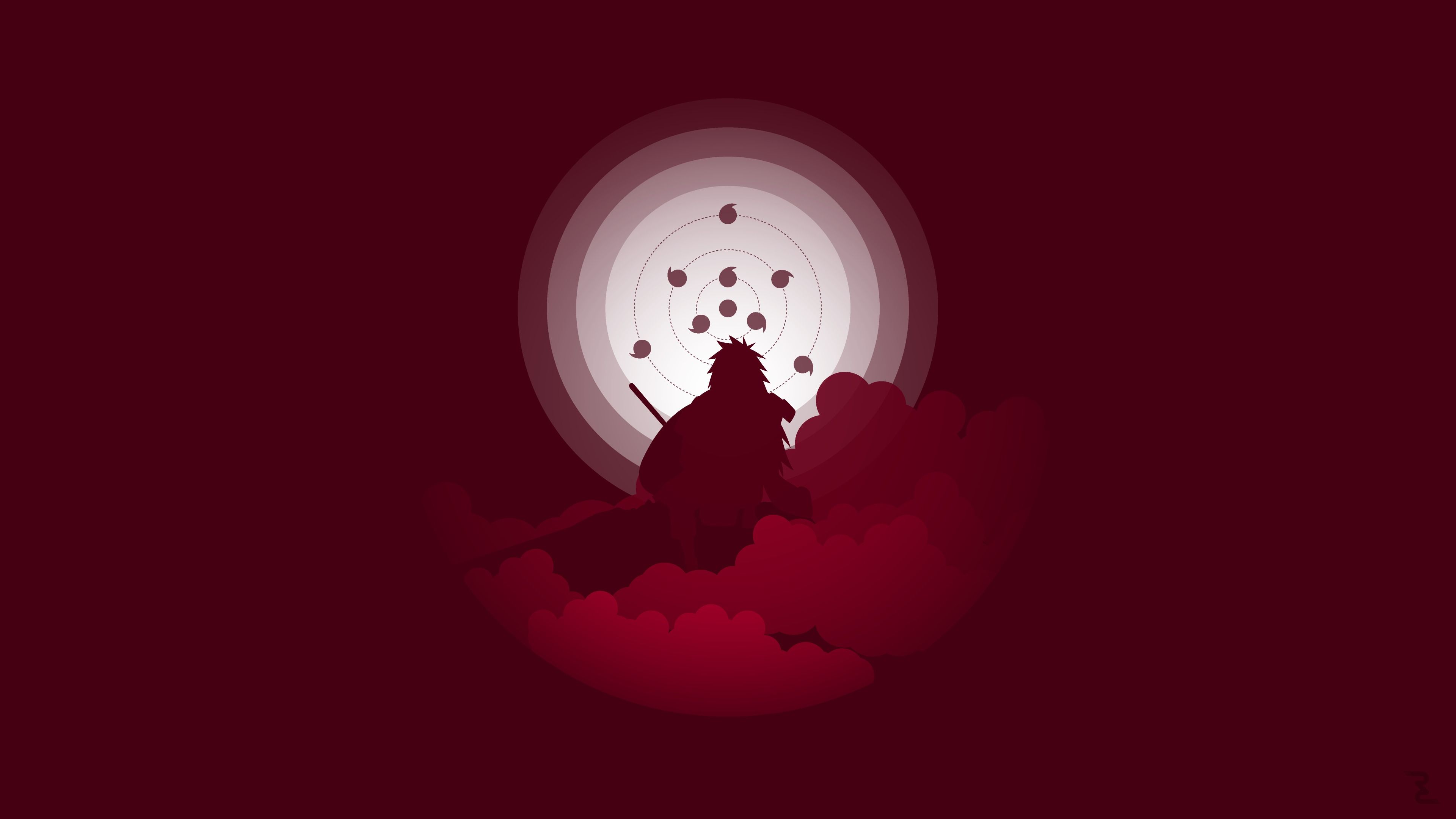 Uchiha Madara Naruto Shippuuden Minimal Art Wallpaper, HD Anime 4K Wallpaper, Image, Photo and Background