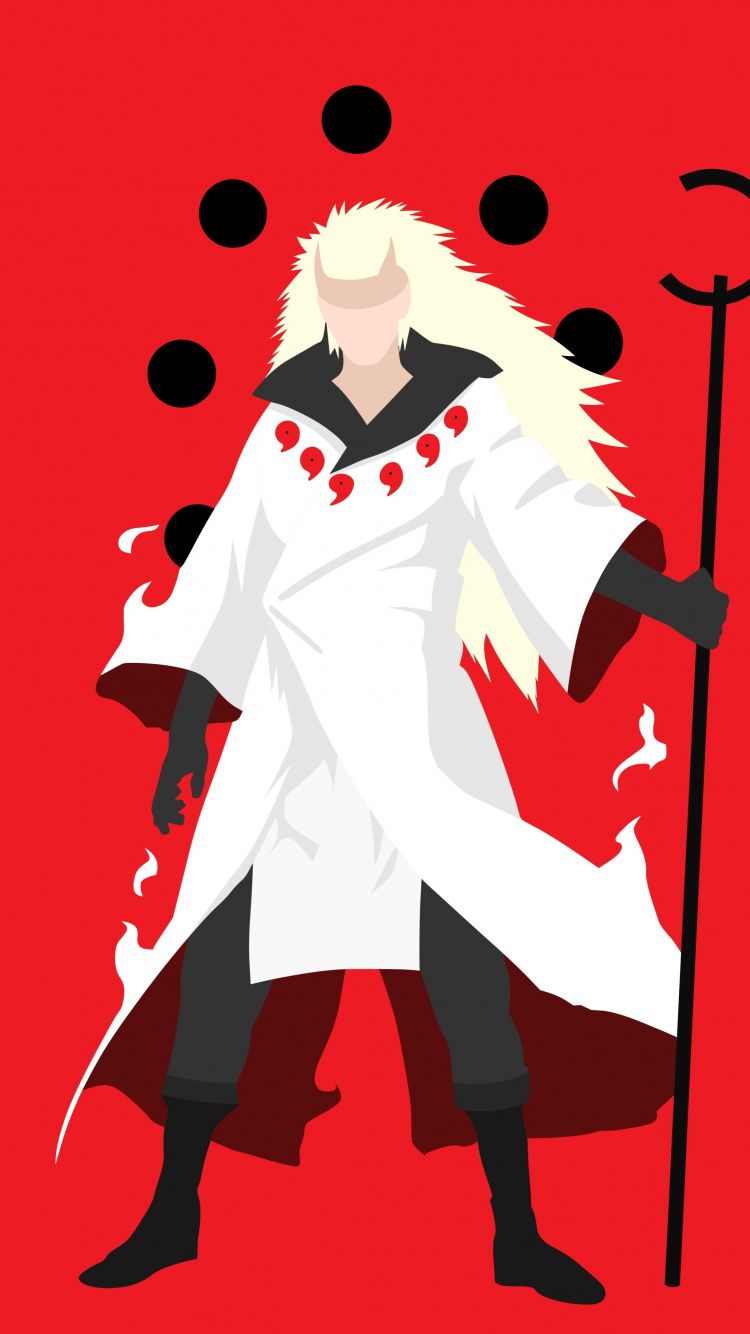 Minimal, anime boy, Madara Uchiha, art, 750x1334 wallpaper. Naruto shippuden sasuke, Anime naruto, Naruto shippuden anime