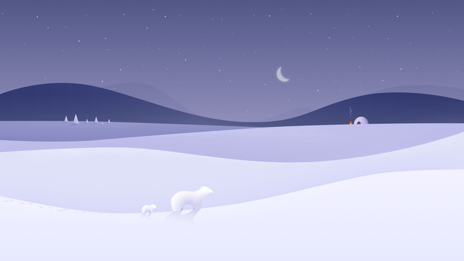 Winter Minimalist 1080P Laptop Full HD Wallpaper, HD Minimalist 4K Wallpaper, Image, Photo and Background