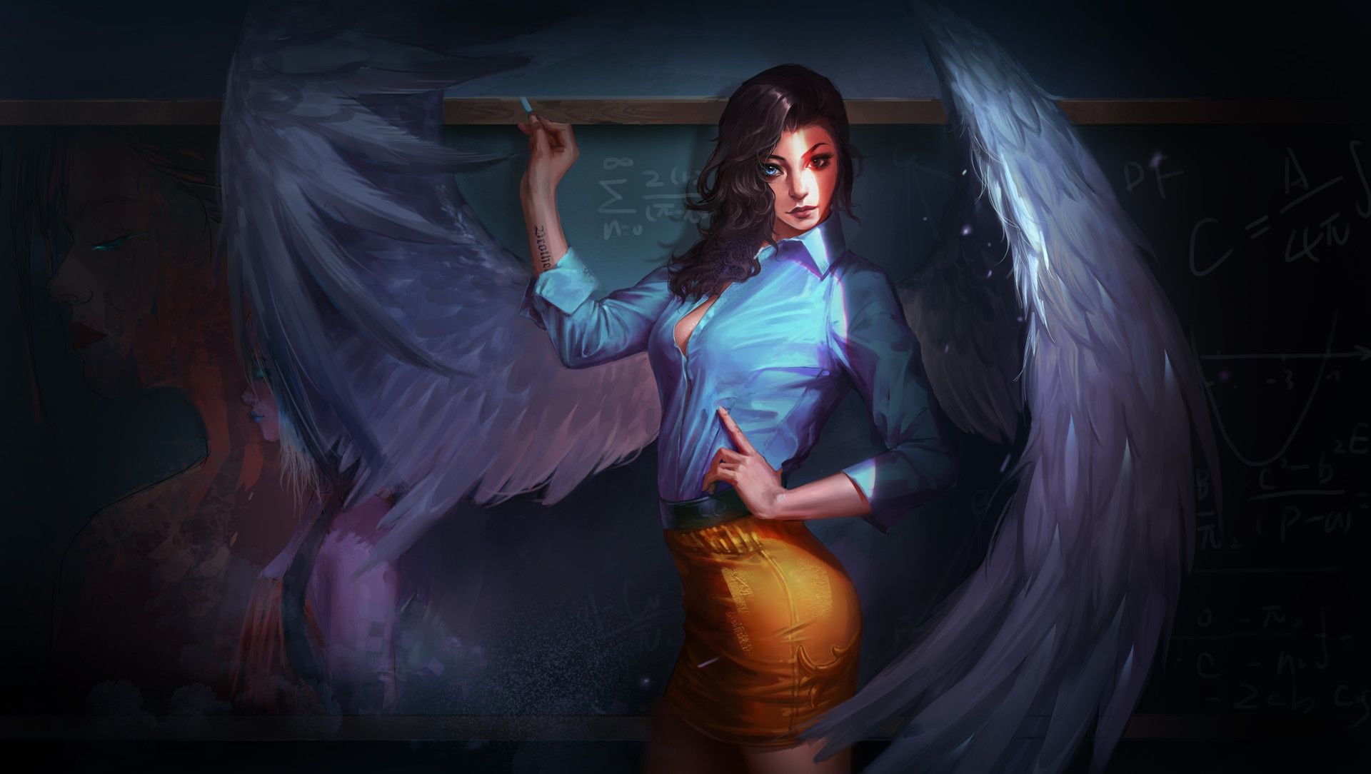 Fantasy Angel Teacher, HD Fantasy Girls, 4k Wallpaper, Image, Background, Photo and Picture