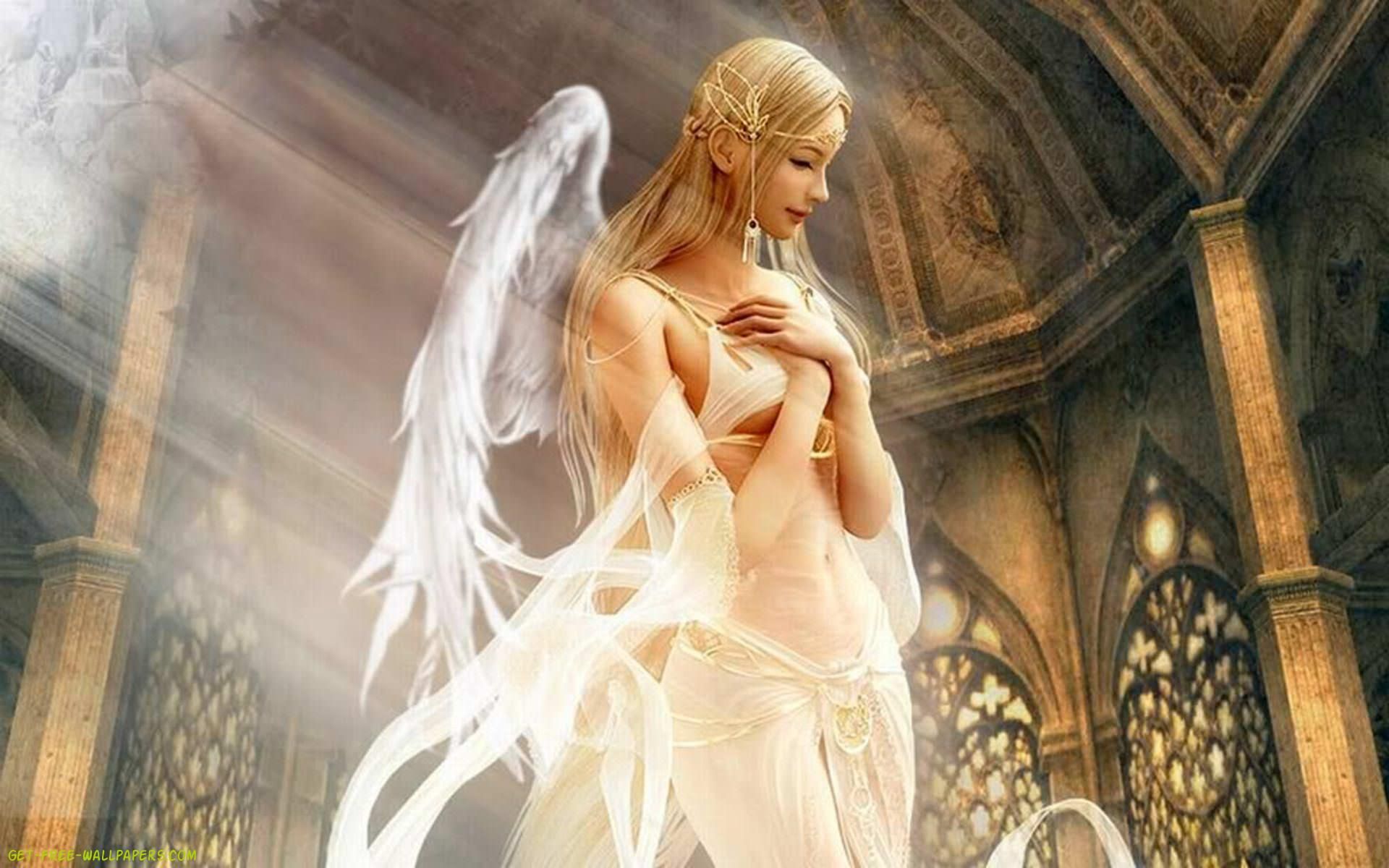 White Gothic Angel Photo Girl Fantasy