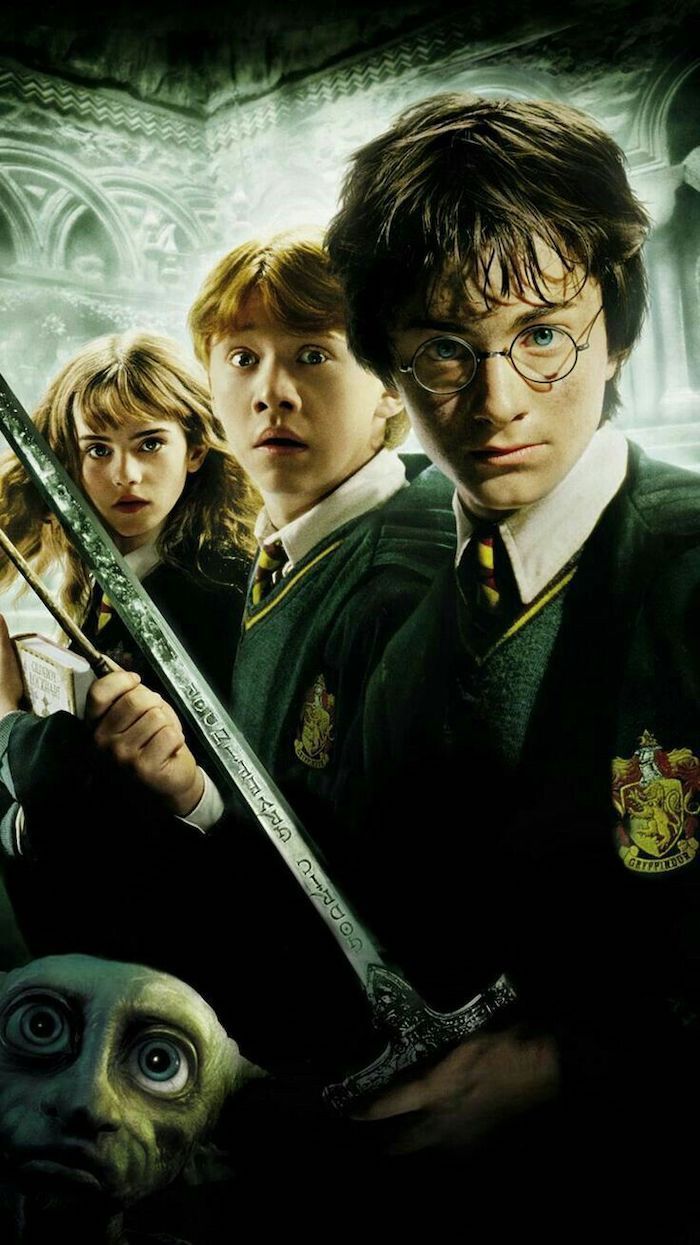 Movie Poster Of The Chamber Of Secrets Harry Potter Desktop Background Harry Ron Hermione Do. Harry Potter Image, Harry Potter Wallpaper, Harry Potter Dumbledore