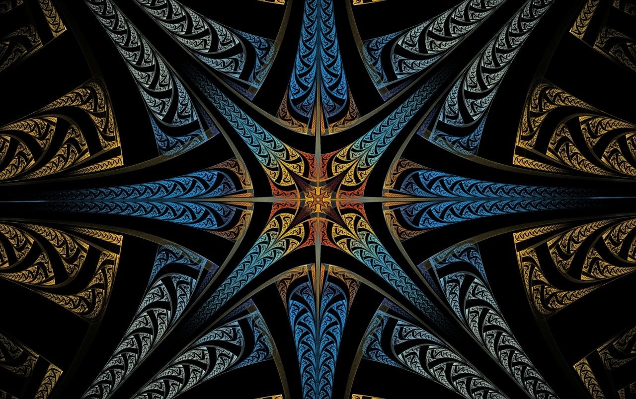 Colorful Fractal Star wallpaper. Colorful Fractal Star