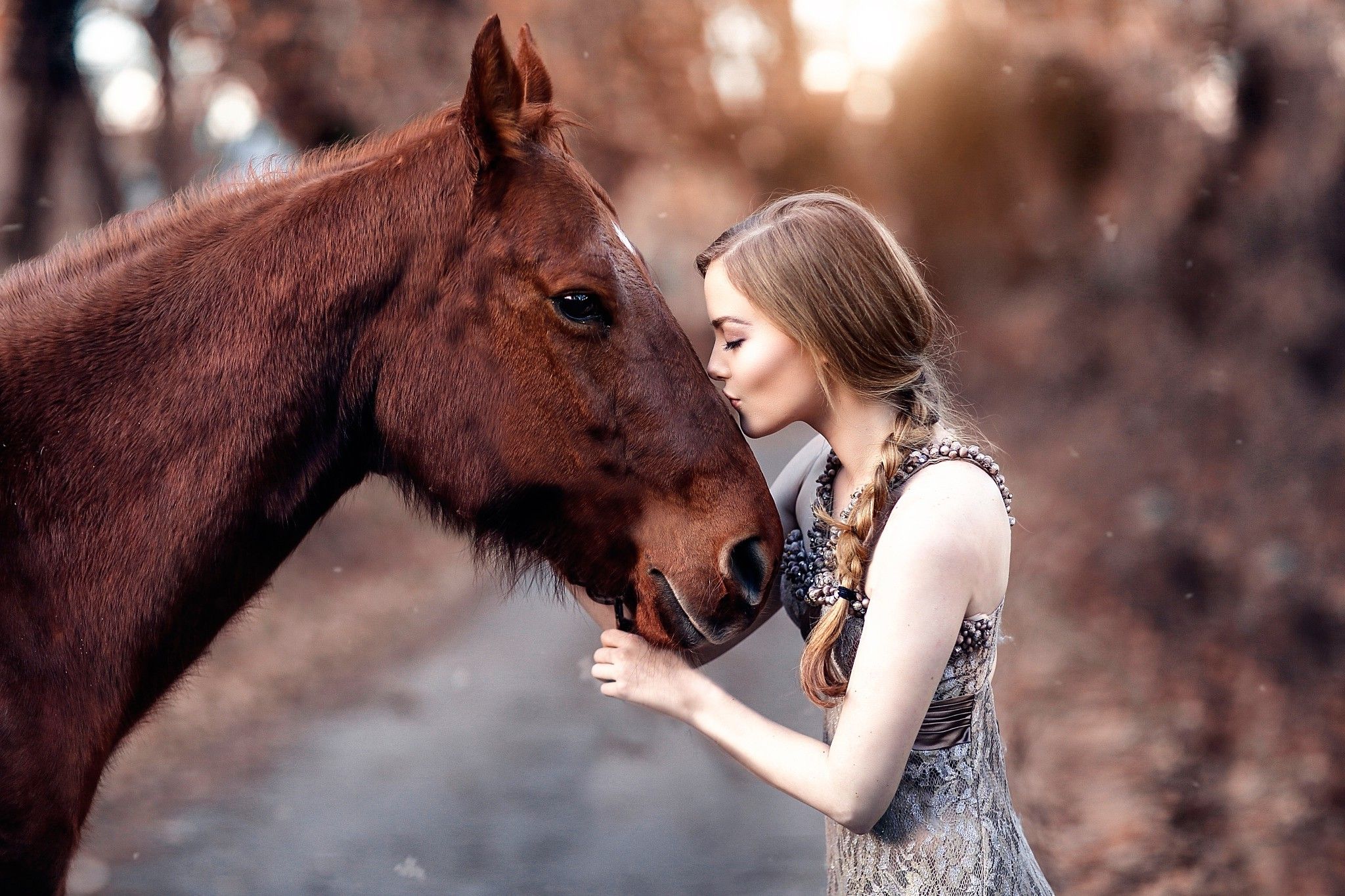 women, Model, Horse, Animals Wallpaper HD / Desktop and Mobile Background