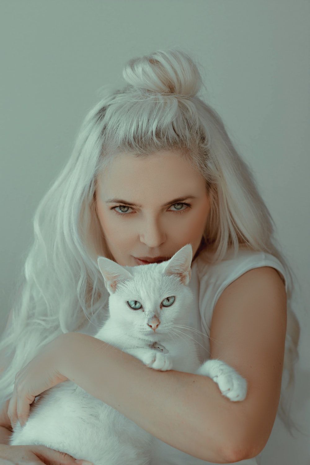Girl And Cat Picture. Download Free Image