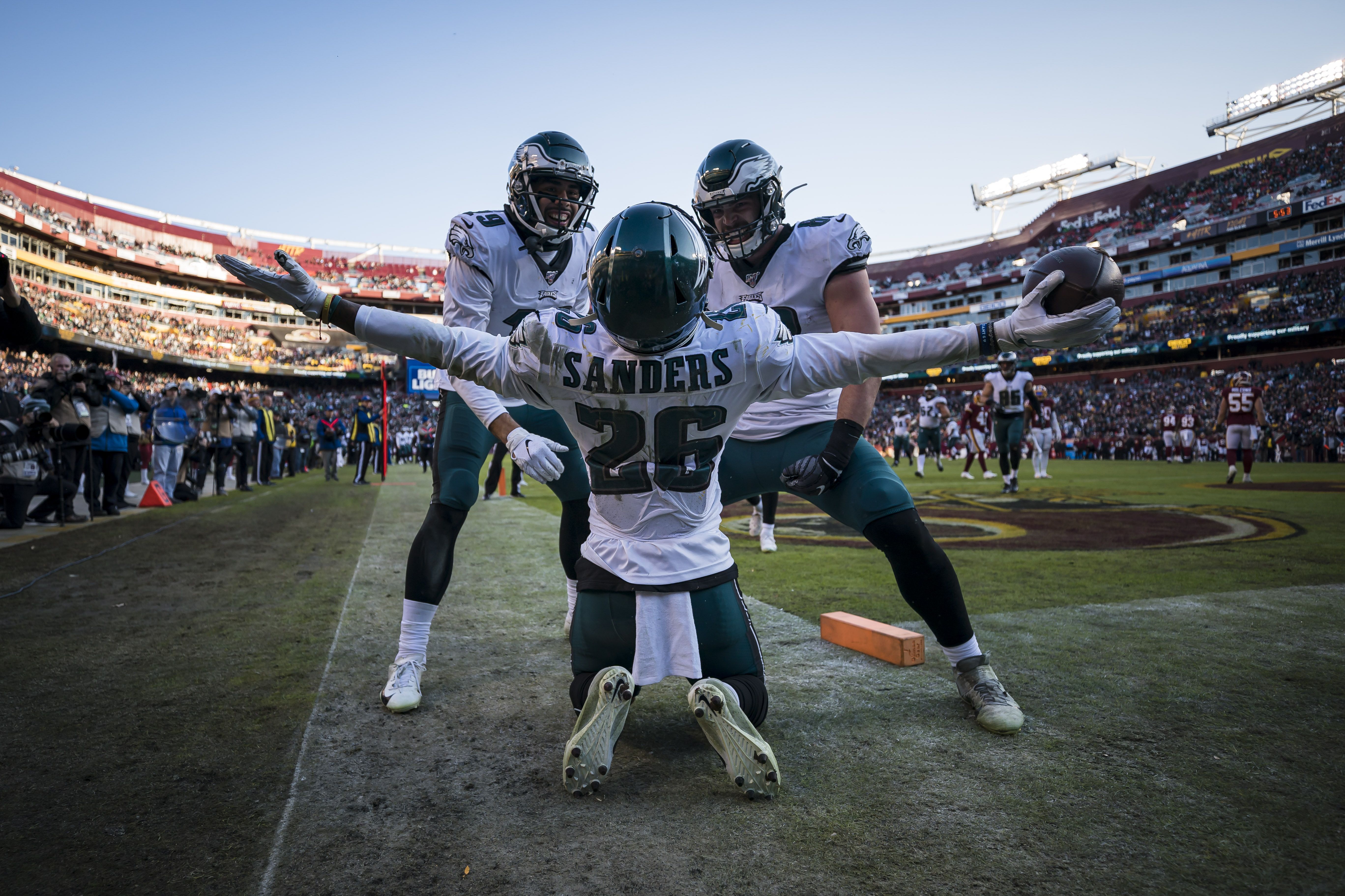 Philadelphia Eagles V washington Redskins Wentz Miles Sanders