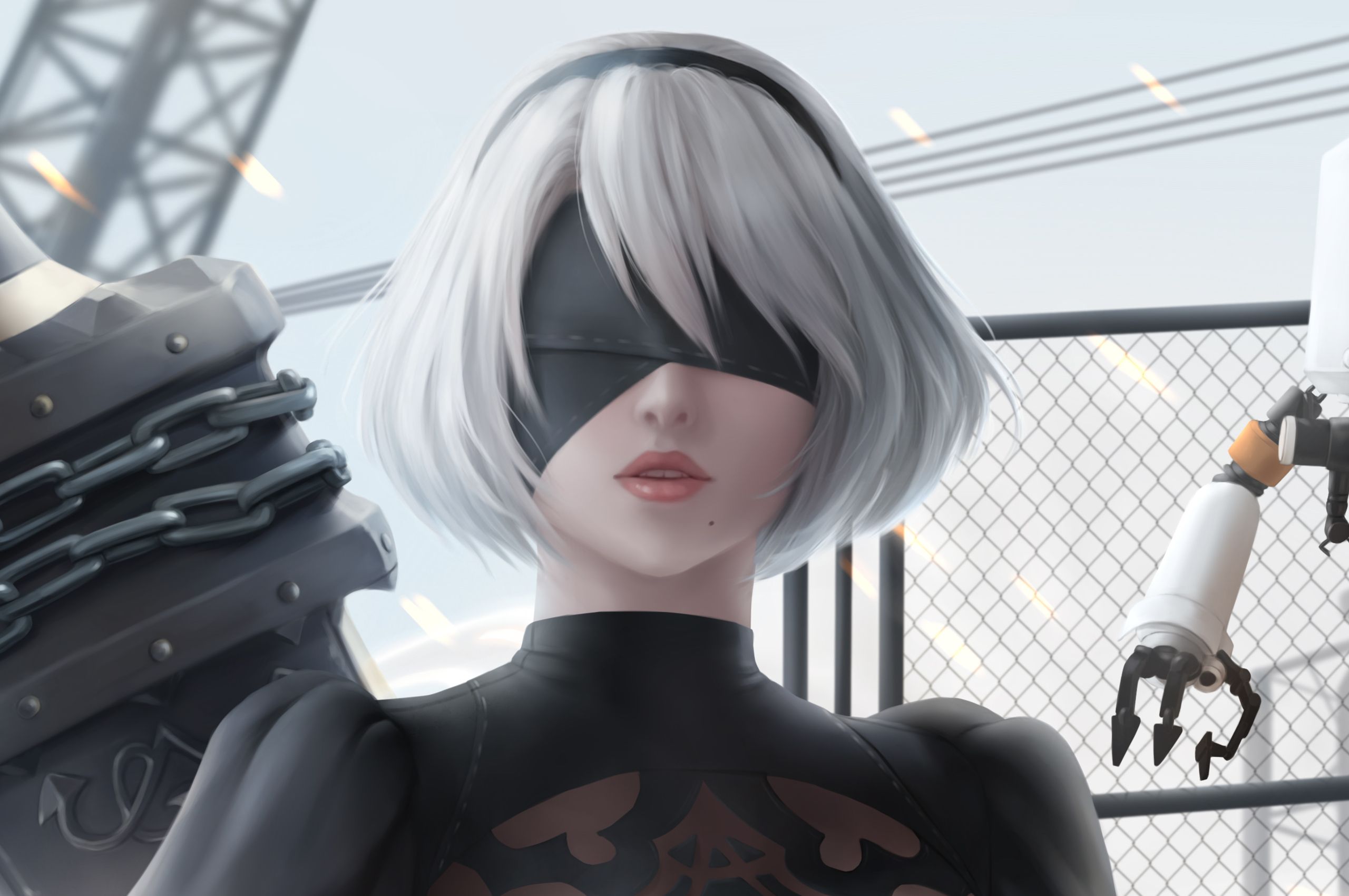 2B NieR:Automata Anime 4K Wallpaper iPhone HD Phone #2700i